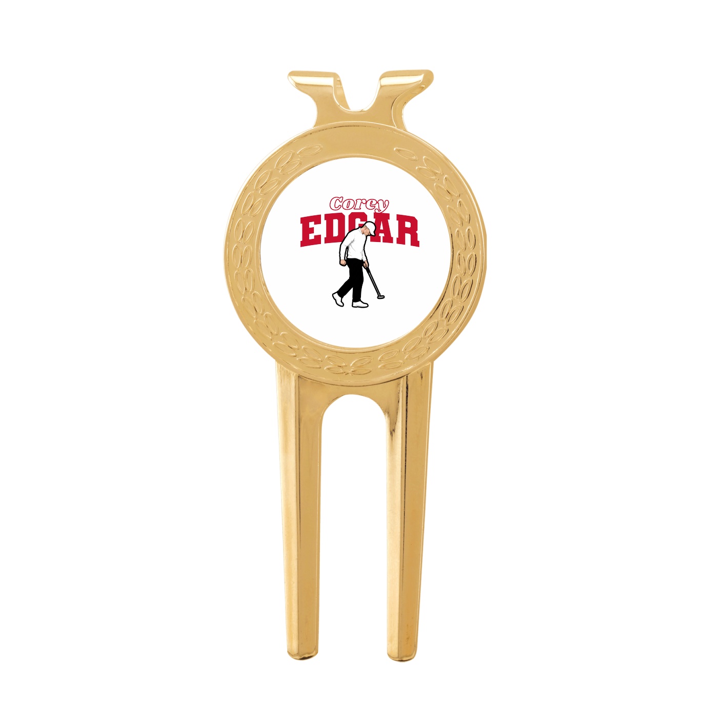 Divot Tool with Ball Marker — Name Arch in Classic