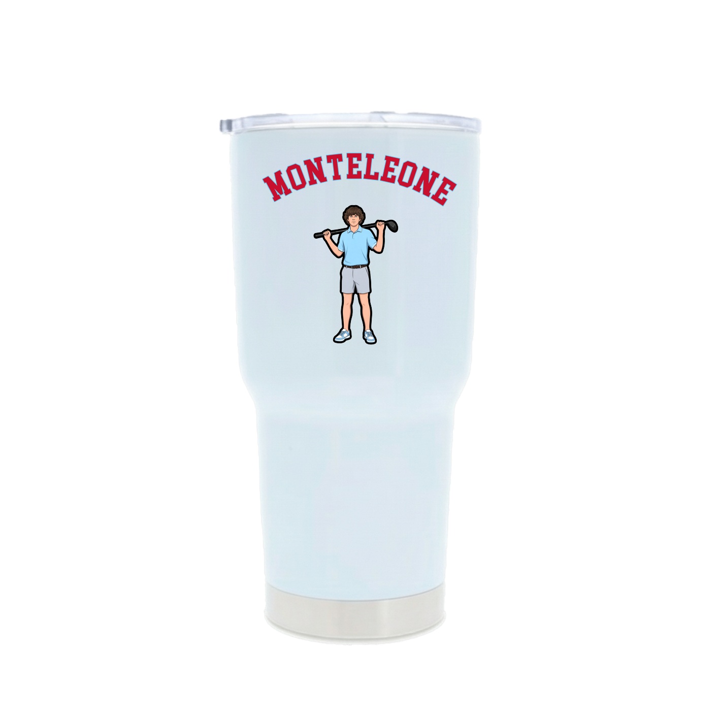 30oz Stainless Steel Tumbler — Shirsey Arch in White