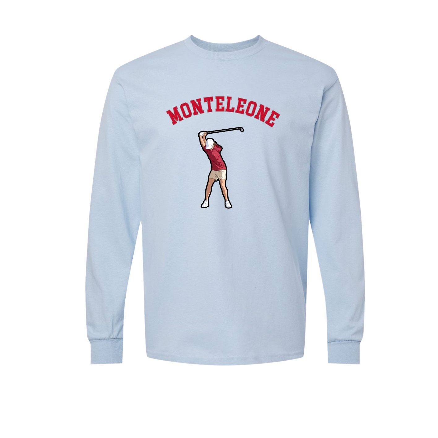 Long Sleeve Tee — Shirsey Arch in Light Blue