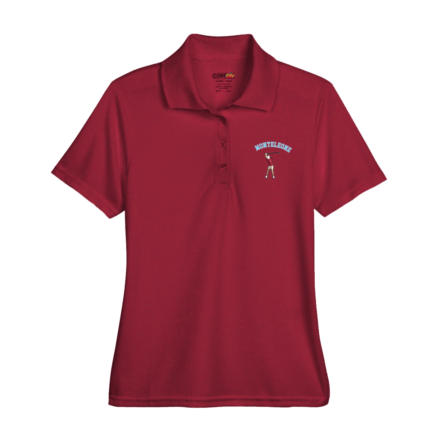 Womens Performance Polo — Shirsey Arch in Red
