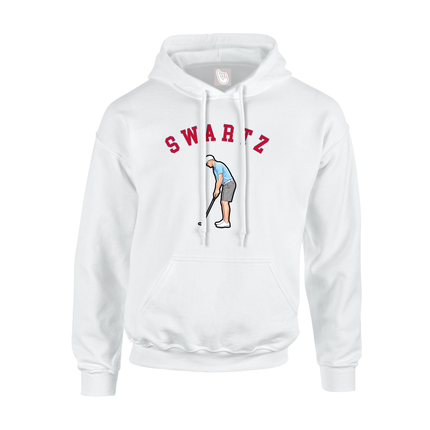 Youth Hoodie — Shirsey Arch in White