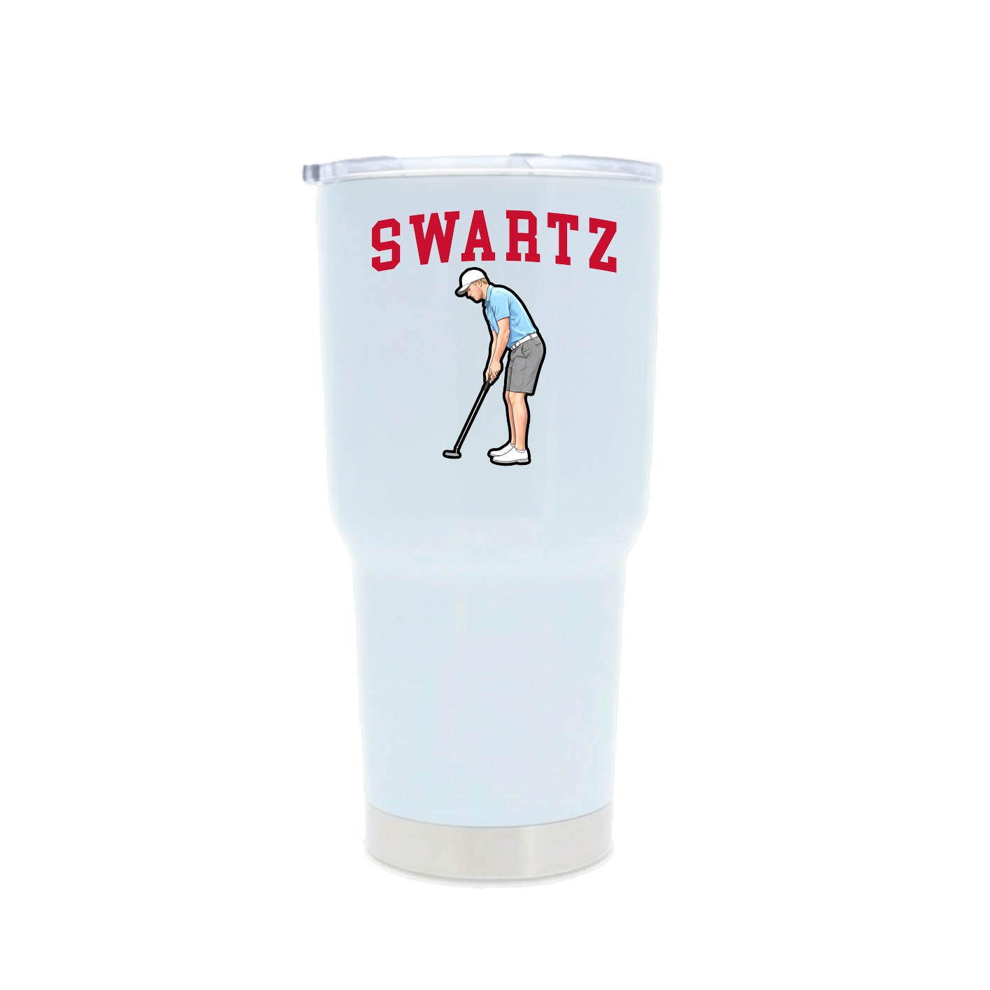 30oz Stainless Steel Tumbler — Shirsey in White