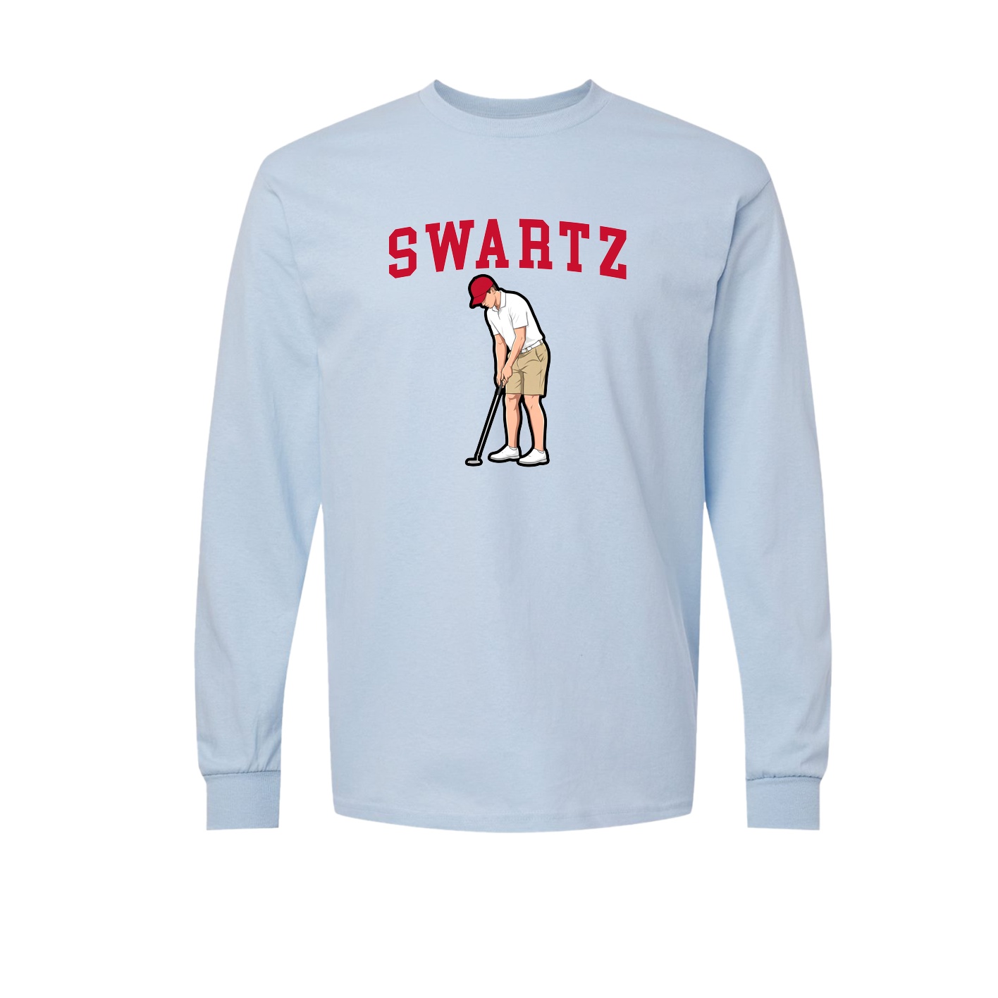 Long Sleeve Tee — Shirsey in Light Blue