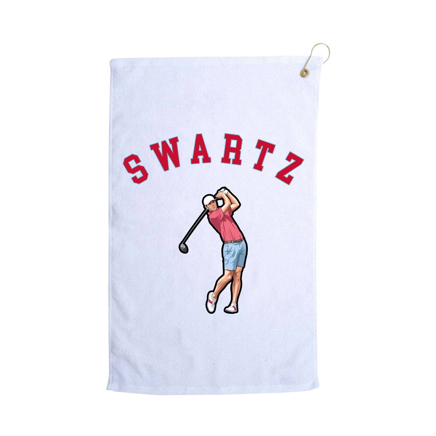 Golf Towel — Shirsey Arch in White