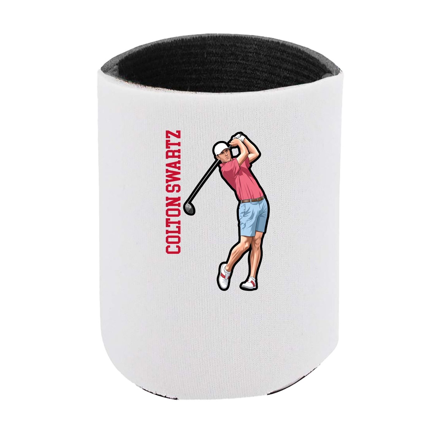 Can Holder — Name Vertical in White