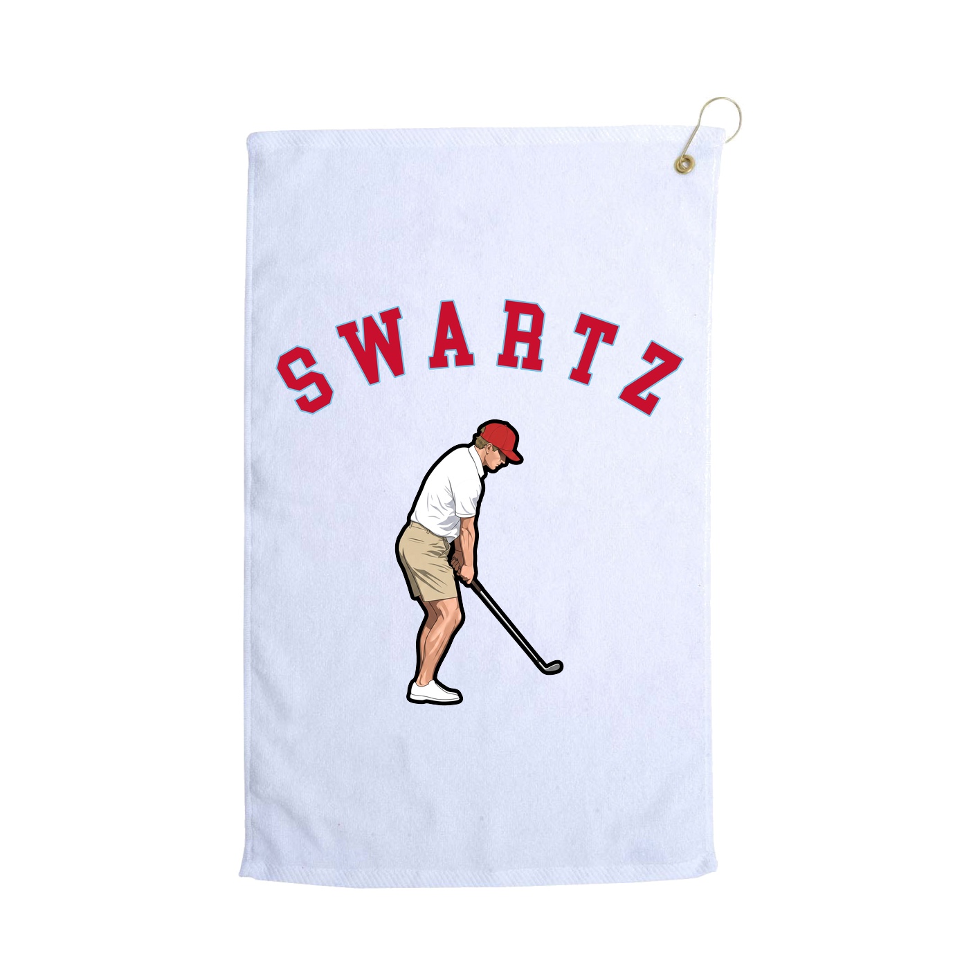 Golf Towel — Shirsey Arch in White