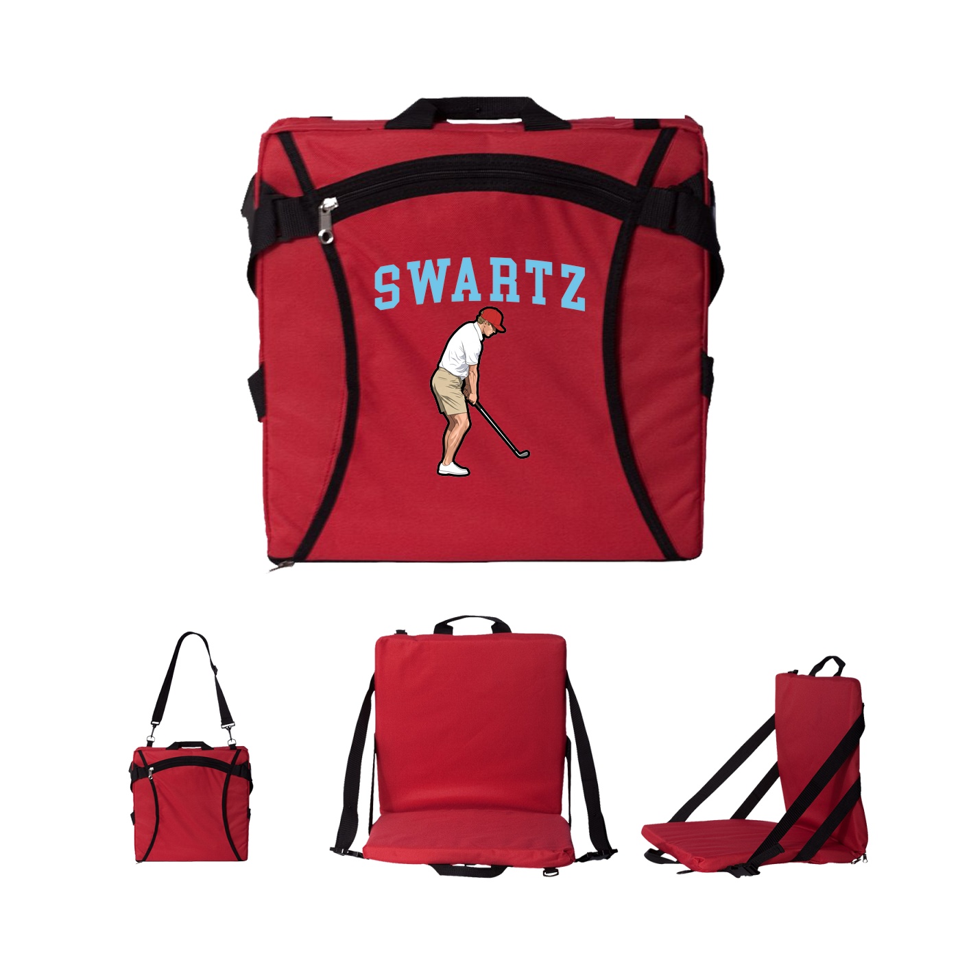 Folding Stadium Seat — Shirsey in Red