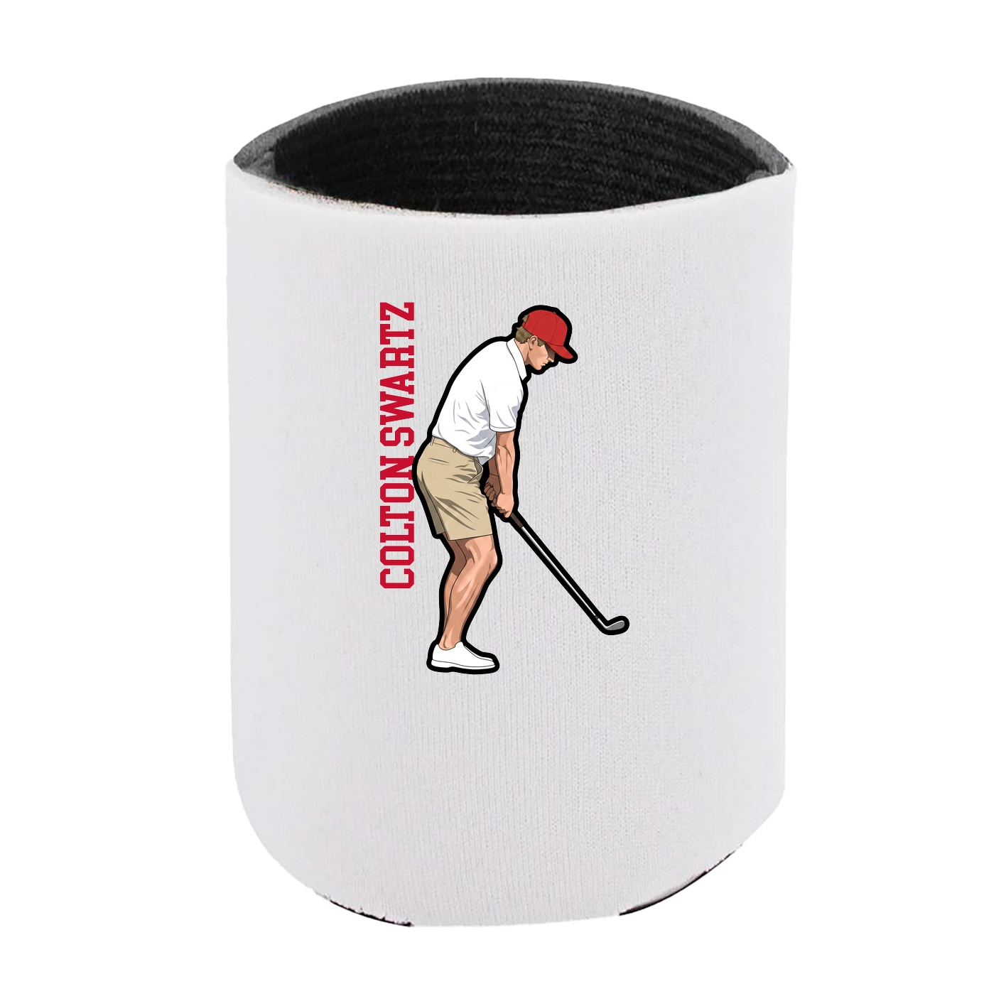 Can Holder — Name Vertical in White