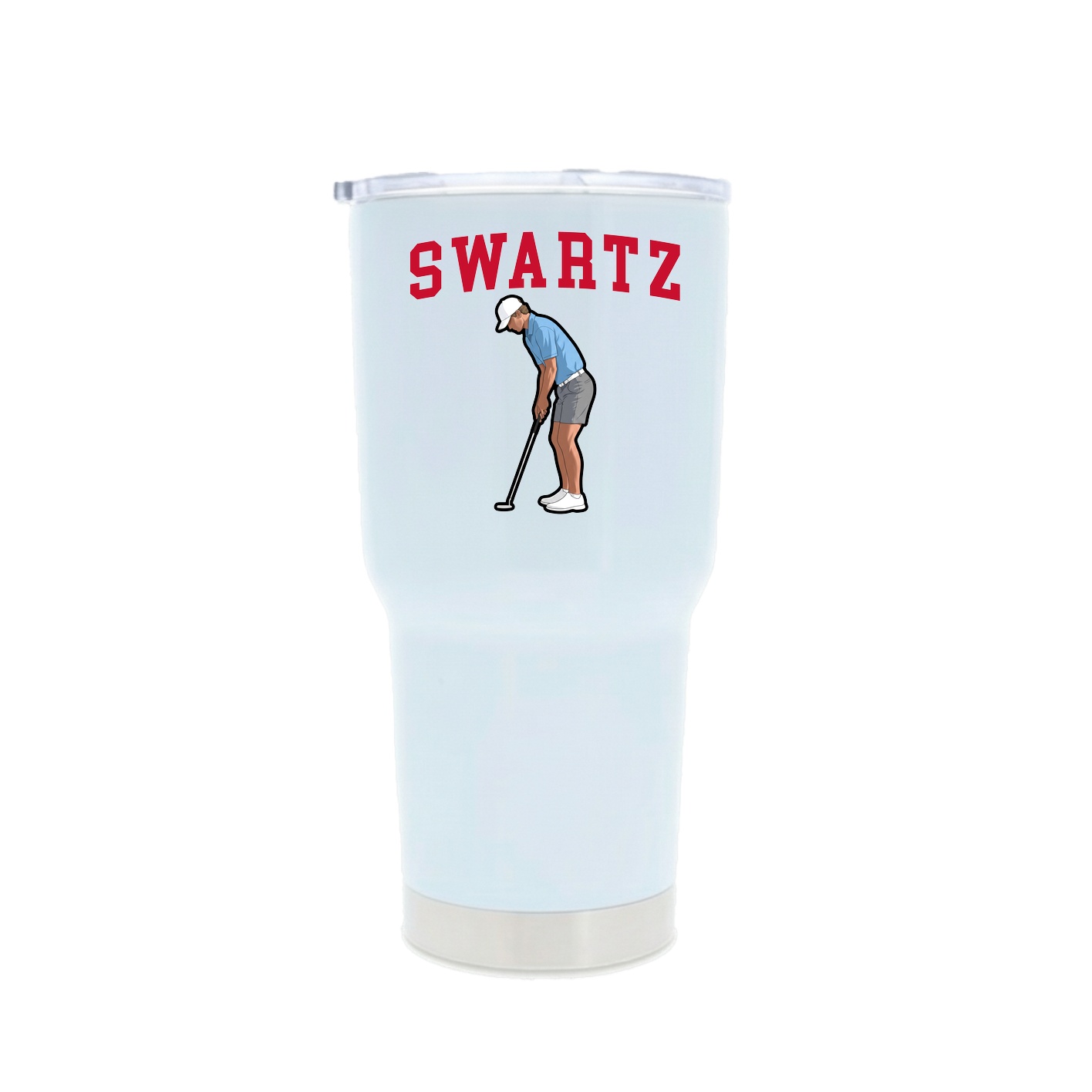 30oz Stainless Steel Tumbler — Shirsey in White