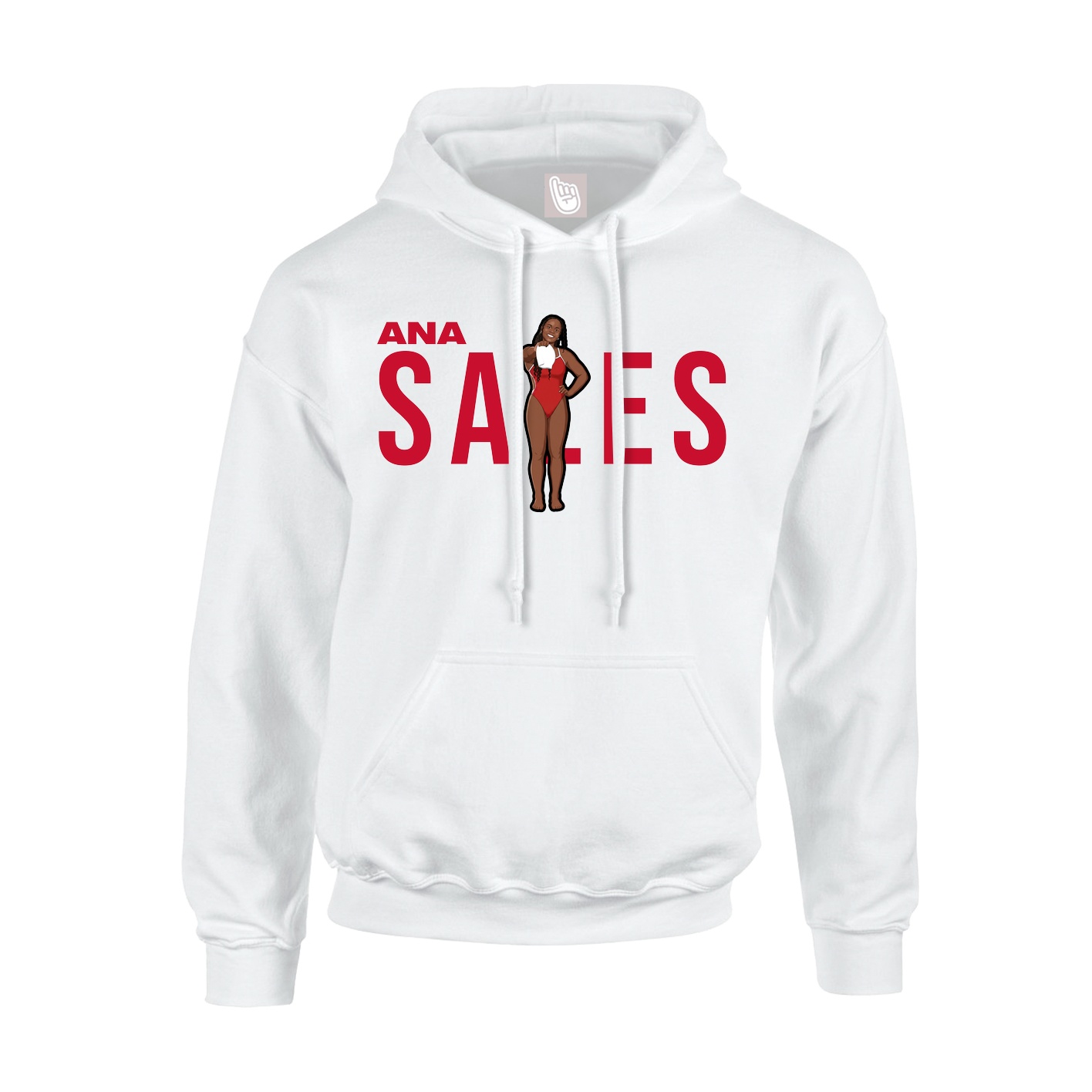 Youth Hoodie — Player Name in White