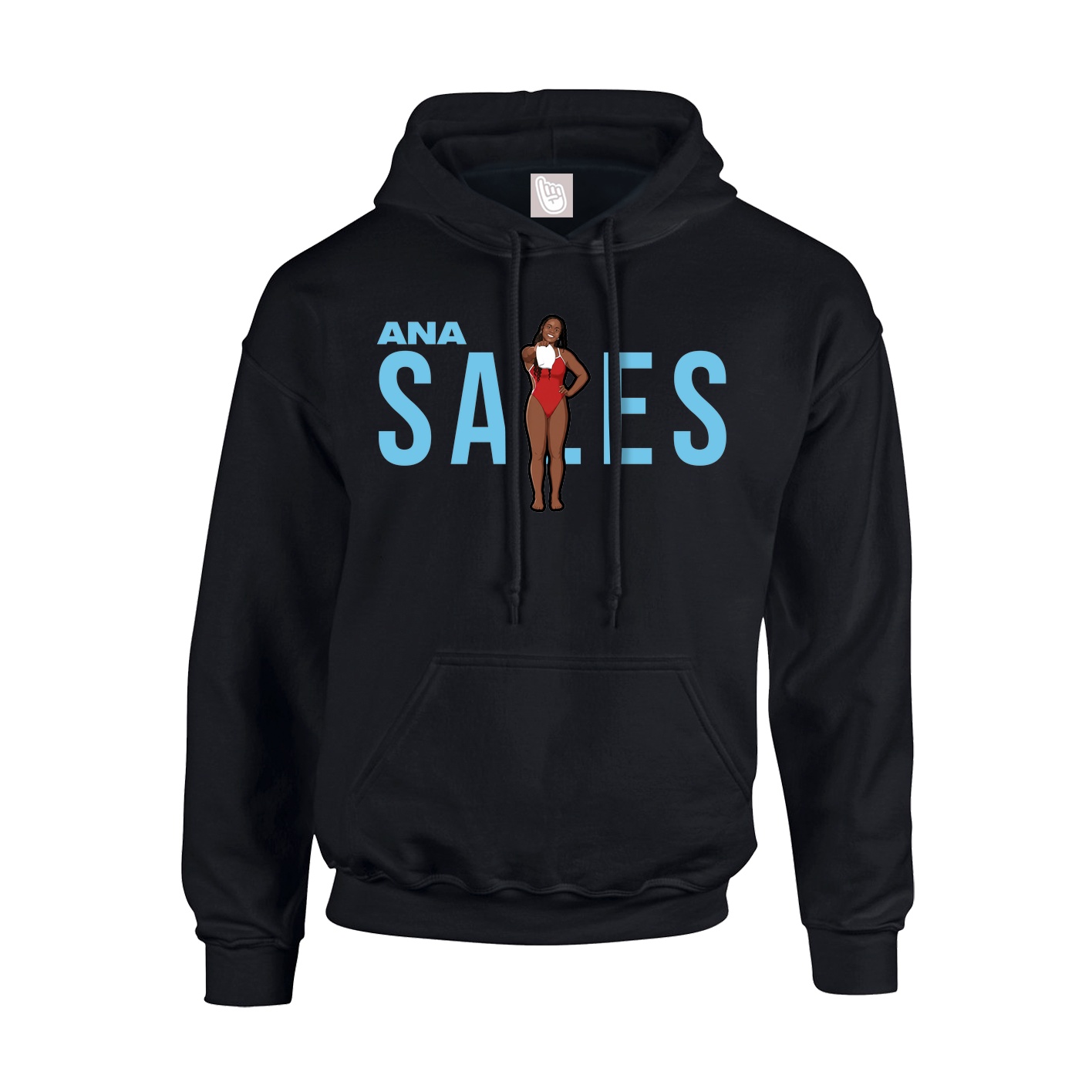 Youth Hoodie — Player Name in Black