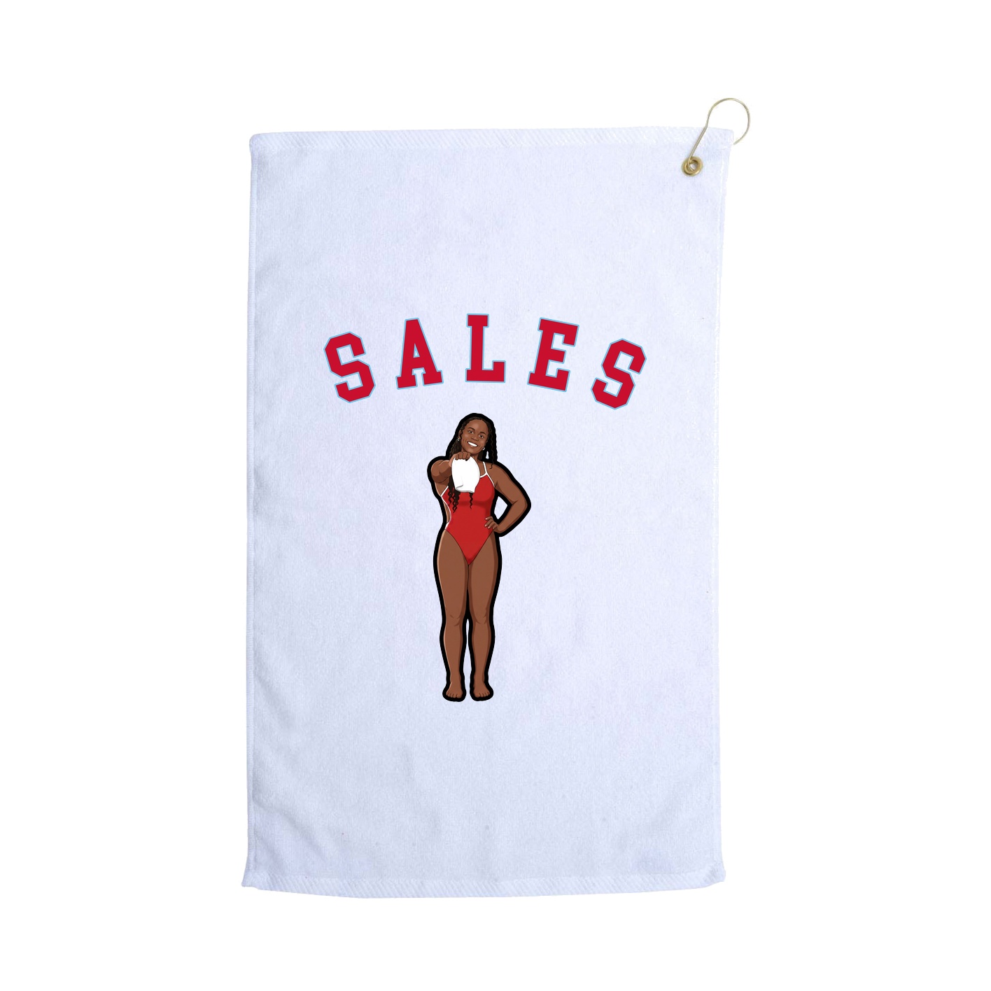 Golf Towel — Shirsey Arch in White