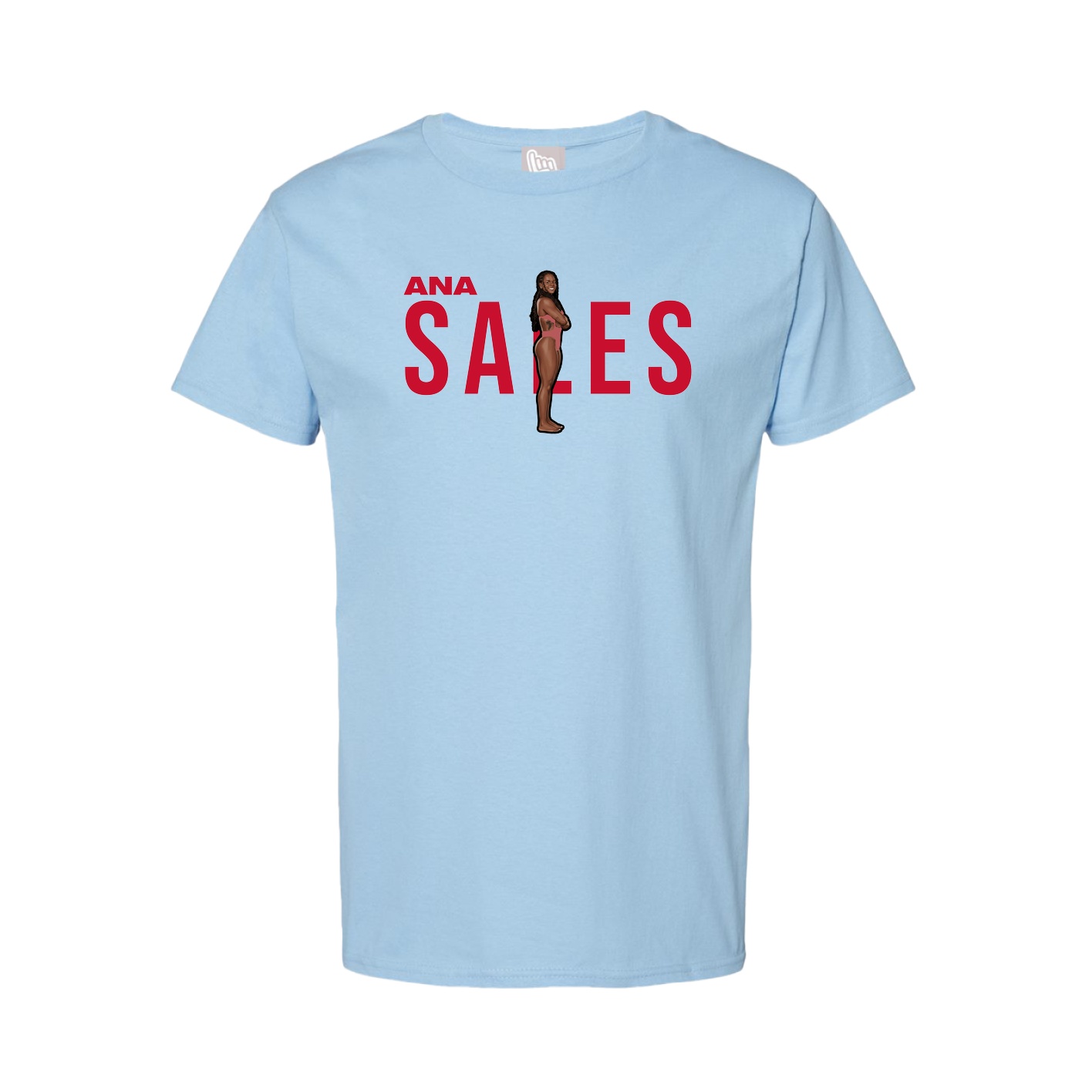 Tee — Player Name in Light Blue