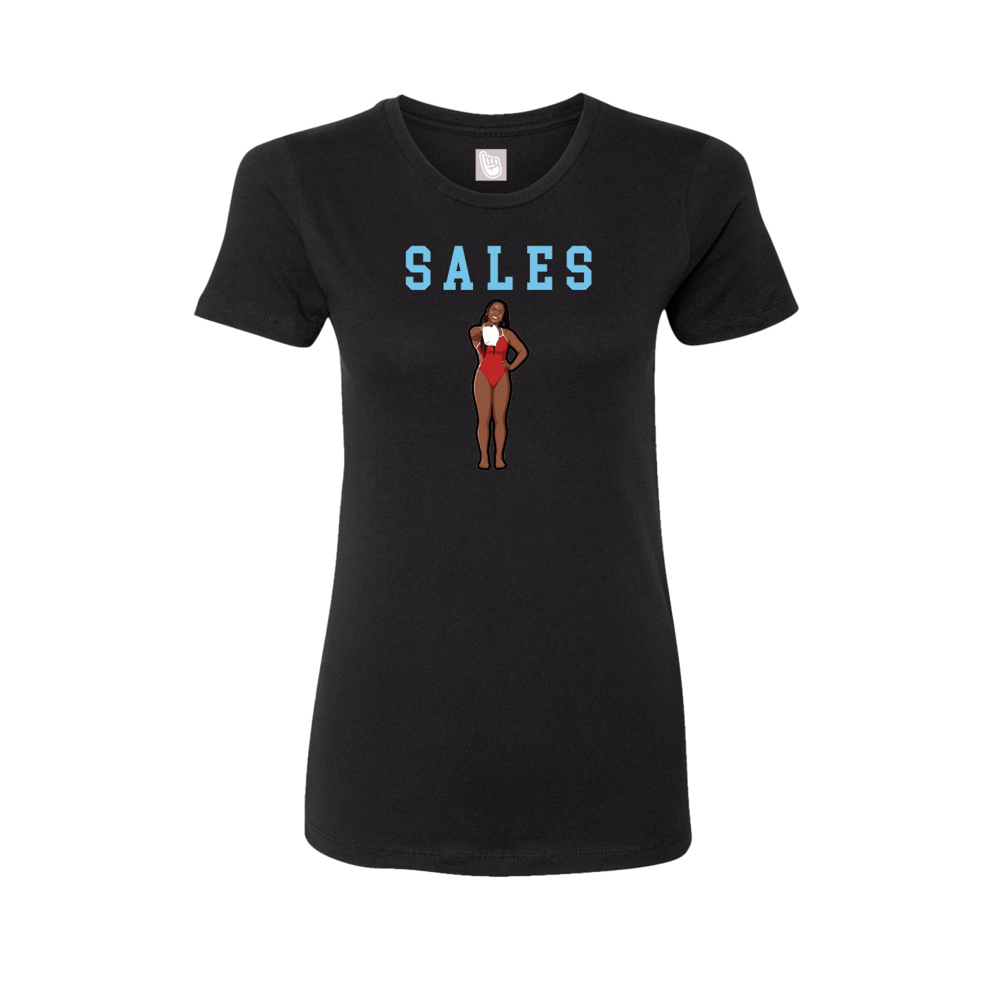 Fitted Women's Tee — Shirsey in Black