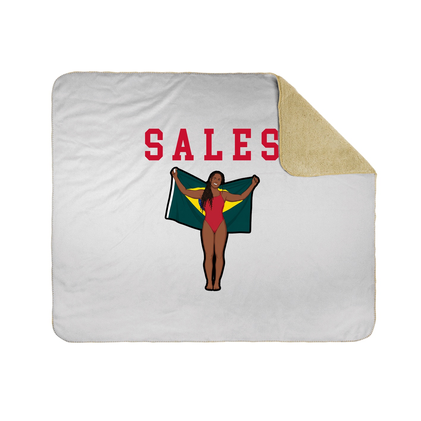 Throw Blanket — Shirsey in White