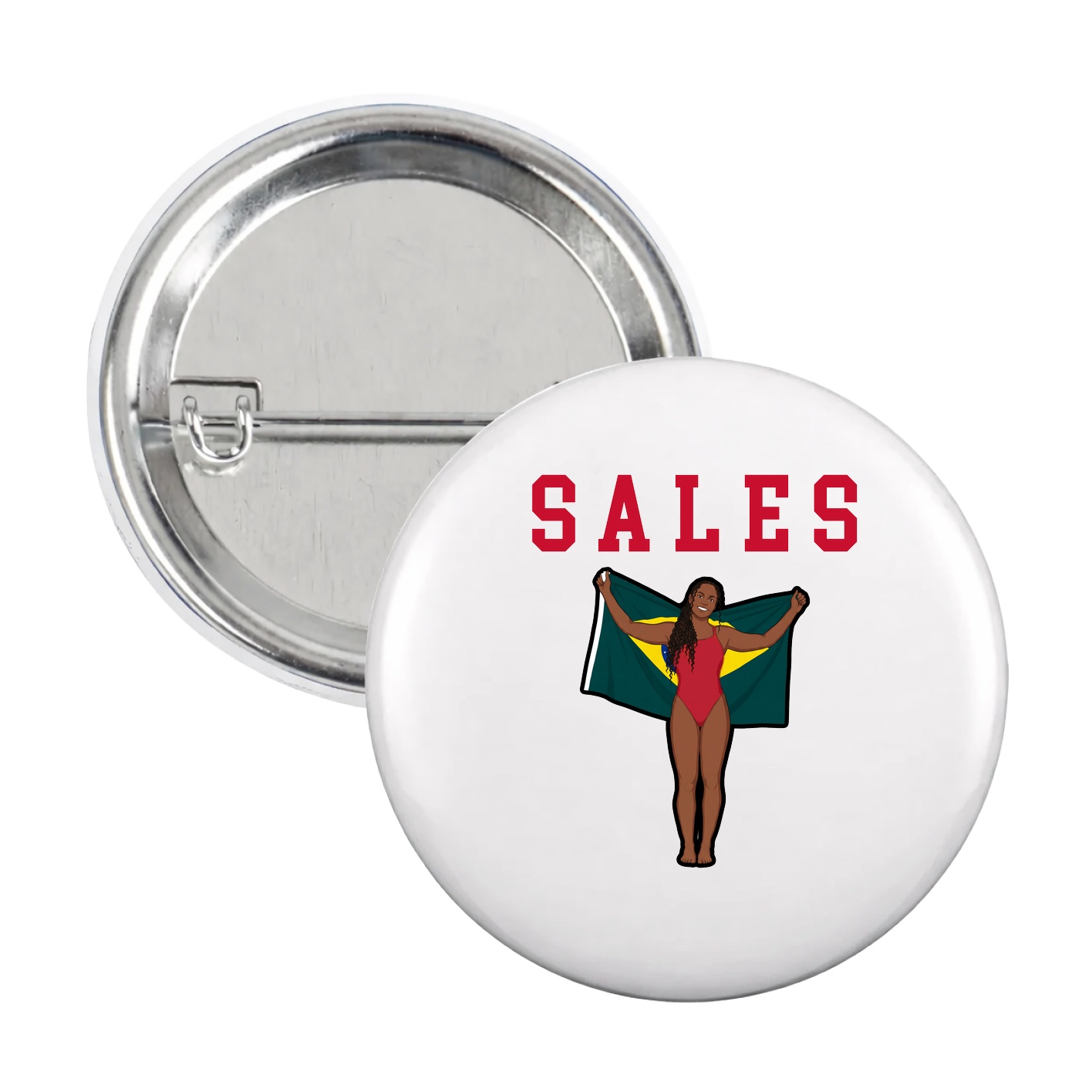 Game Day Button — Shirsey in White