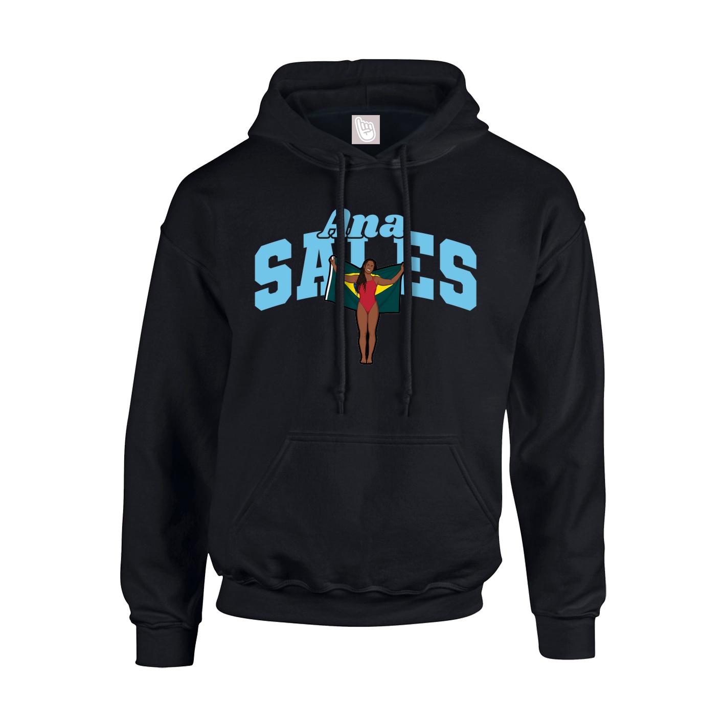 Hoodie — Signature Arch in Black