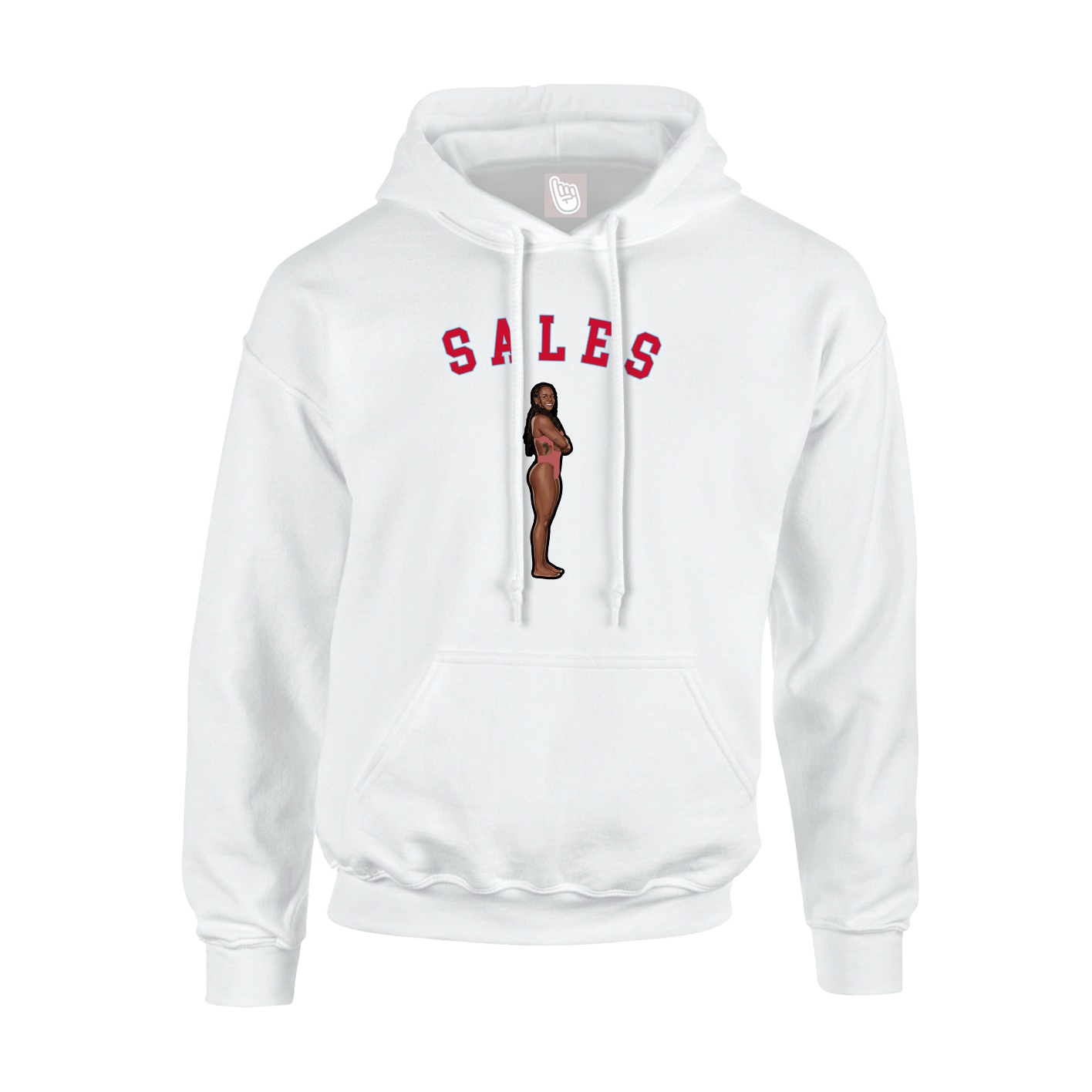 Youth Hoodie — Shirsey Arch in White