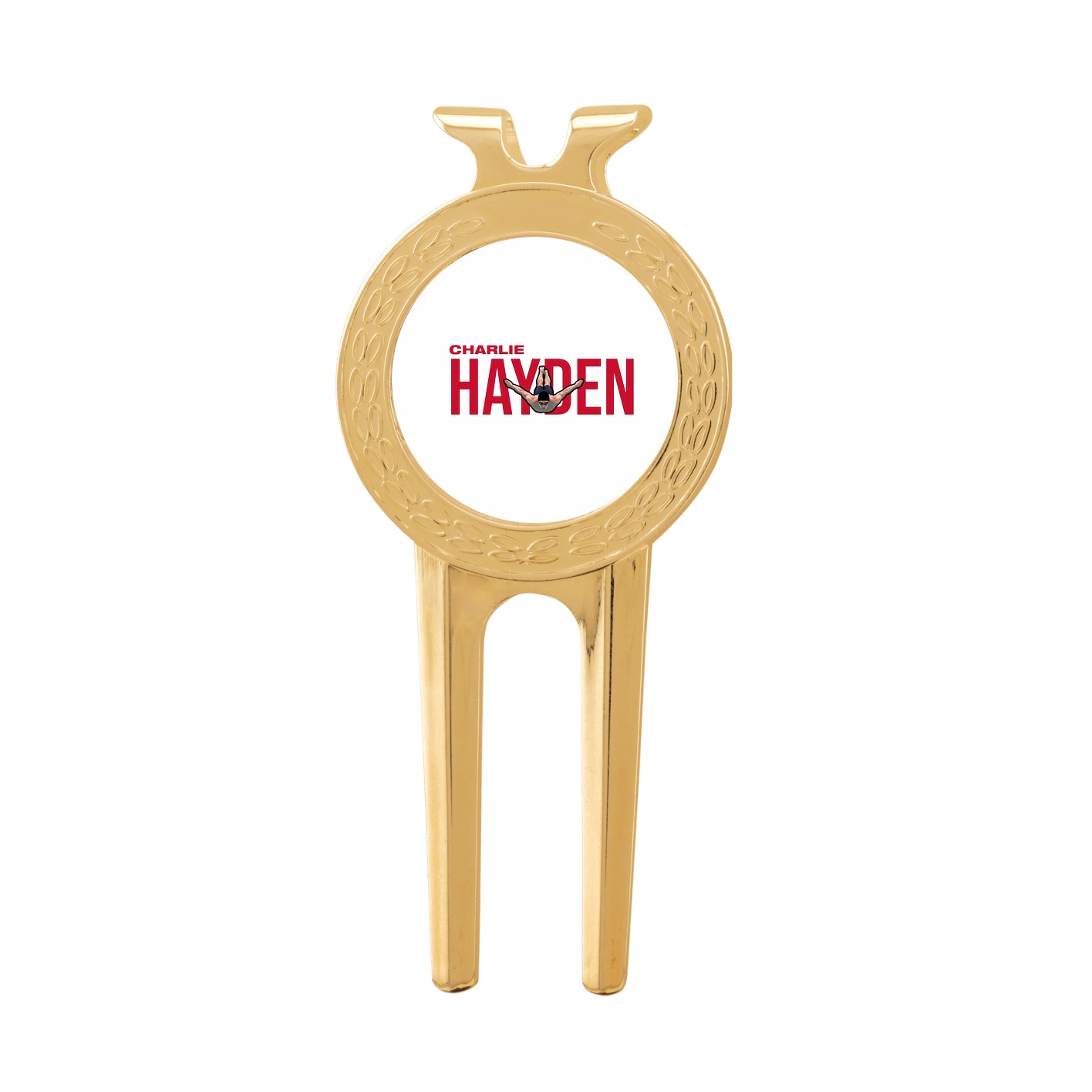 Divot Tool with Ball Marker — Player Name in Classic