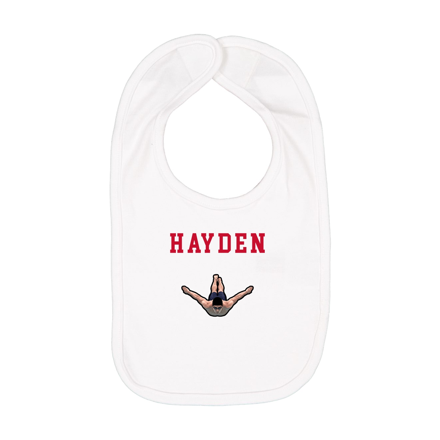 Infant Bib — Shirsey in White