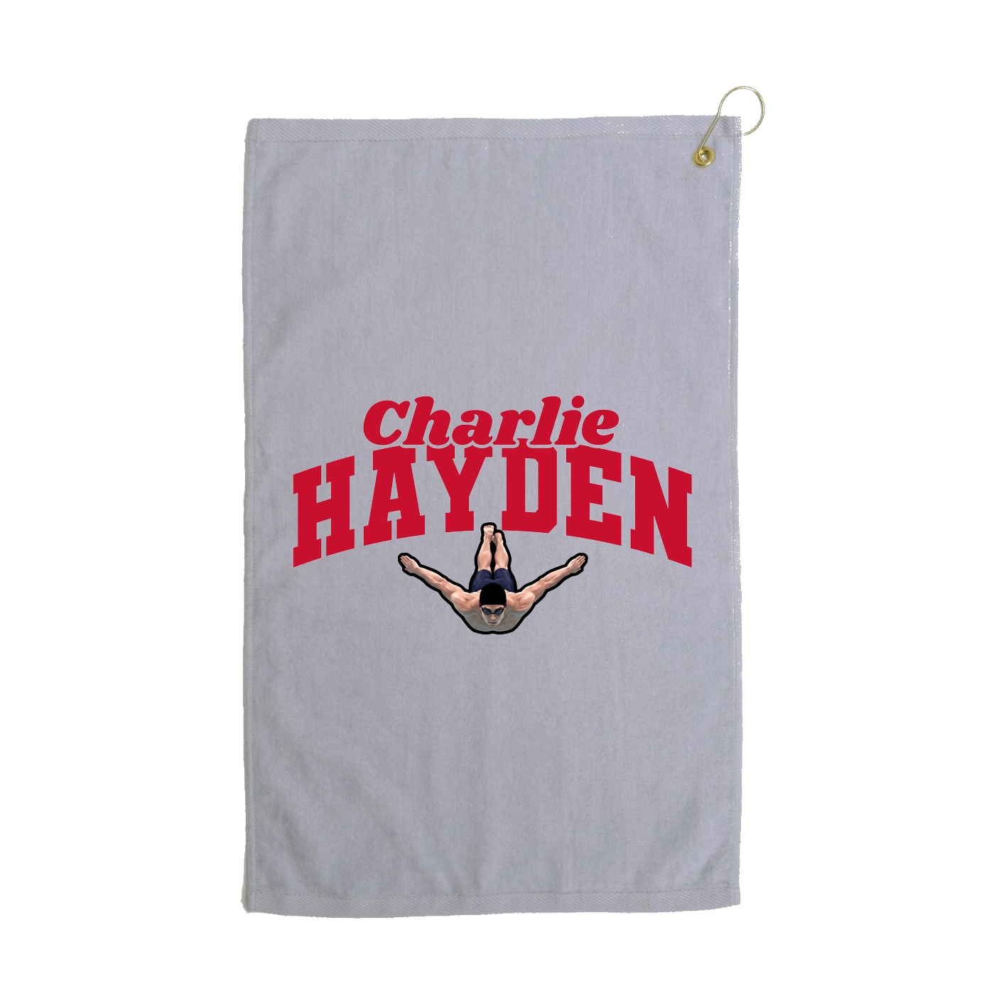 Golf Towel — Signature Arch in Grey