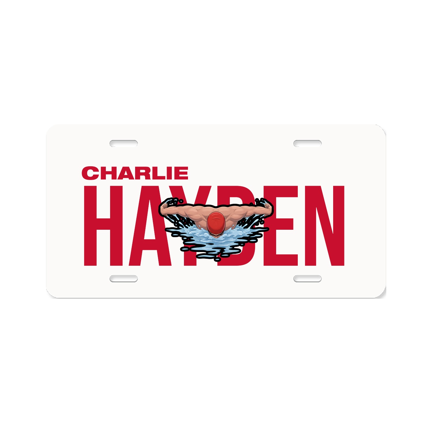 License Plate — Player Name in Classic
