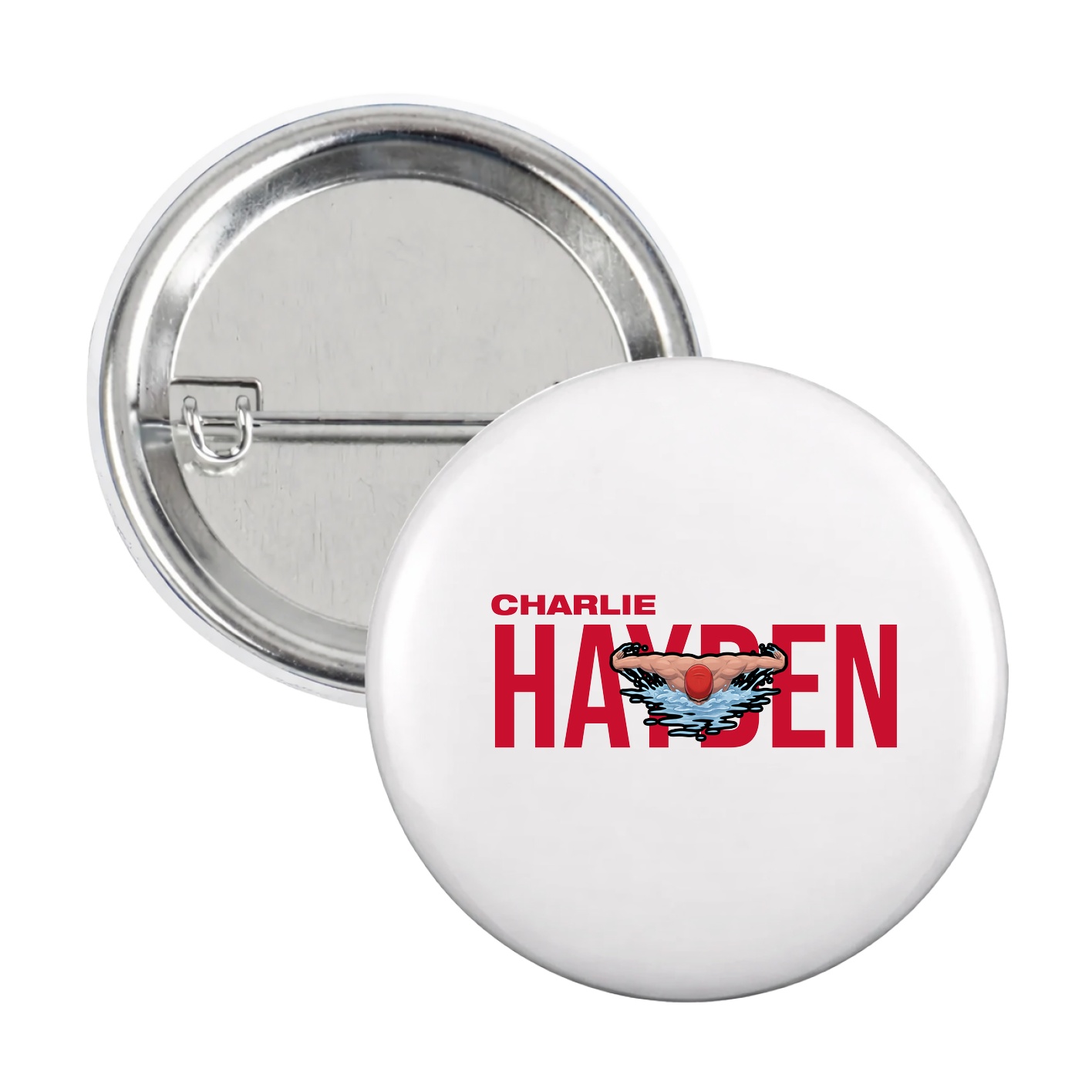 Game Day Button — Player Name in White