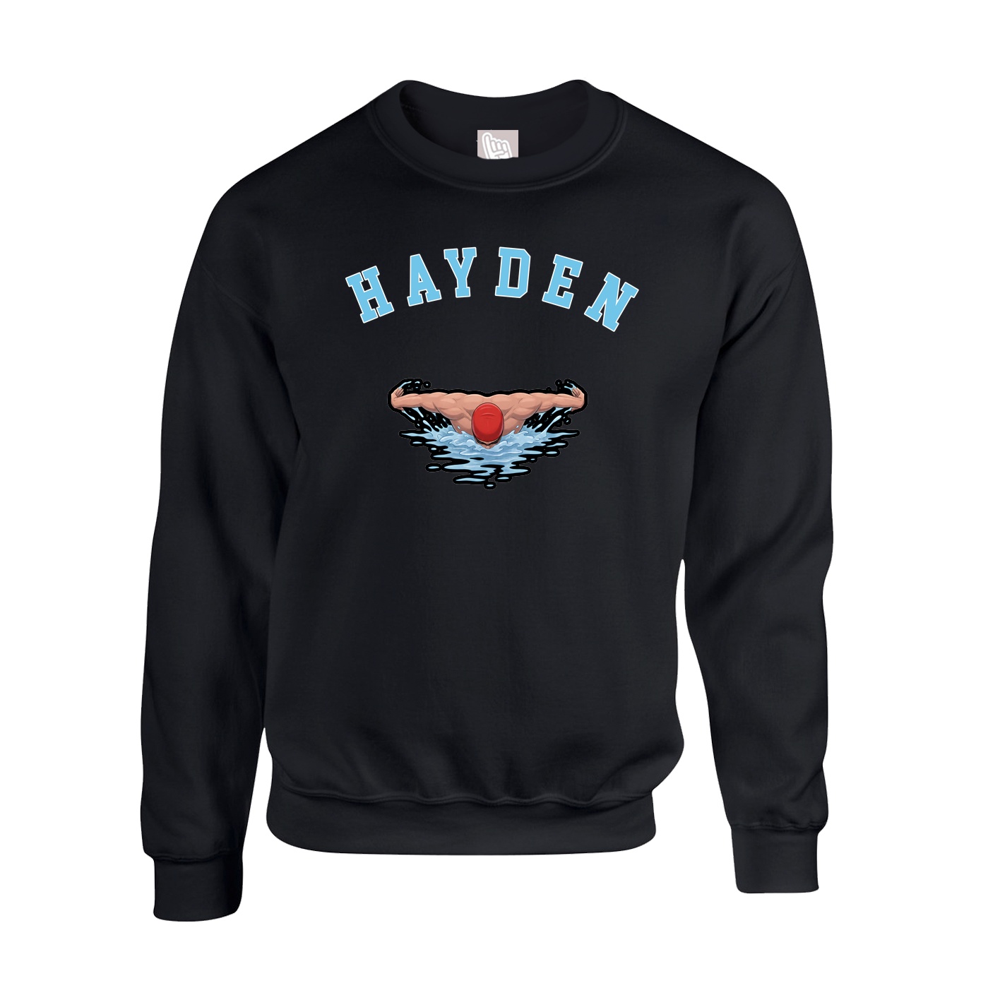 Fleece Crew — Shirsey Arch in Black