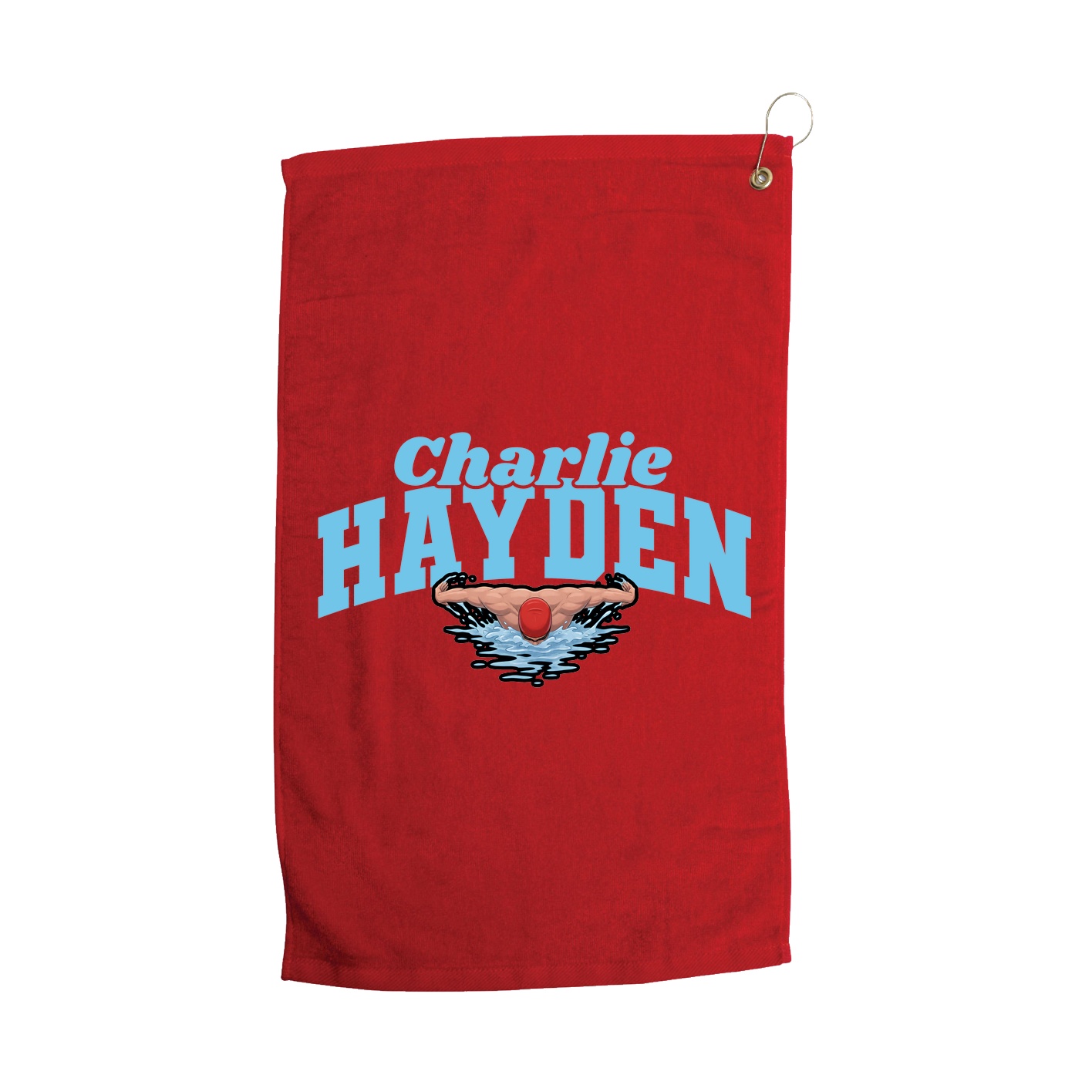 Golf Towel — Signature Arch in Red