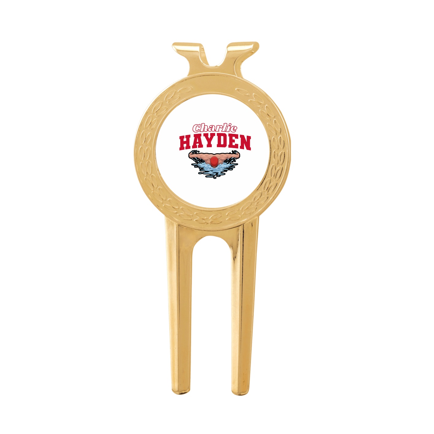 Divot Tool with Ball Marker — Name Arch in Classic