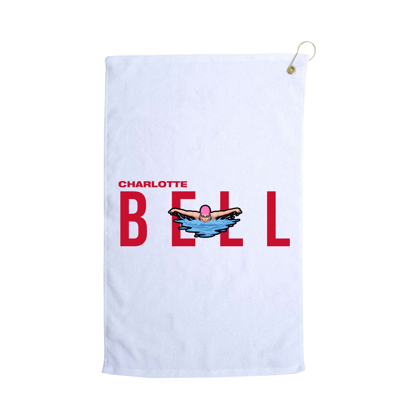 Golf Towel — Player Name in White