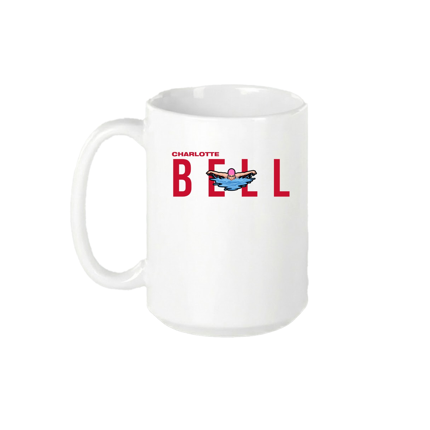 15oz Coffee Mug — Player Name in White