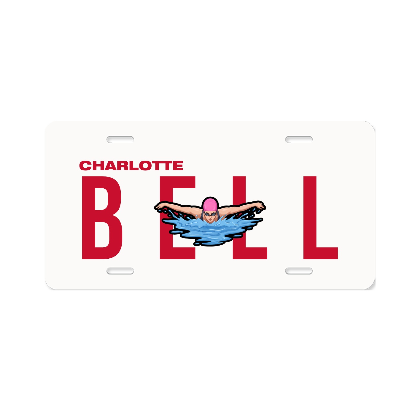 License Plate — Player Name in Classic