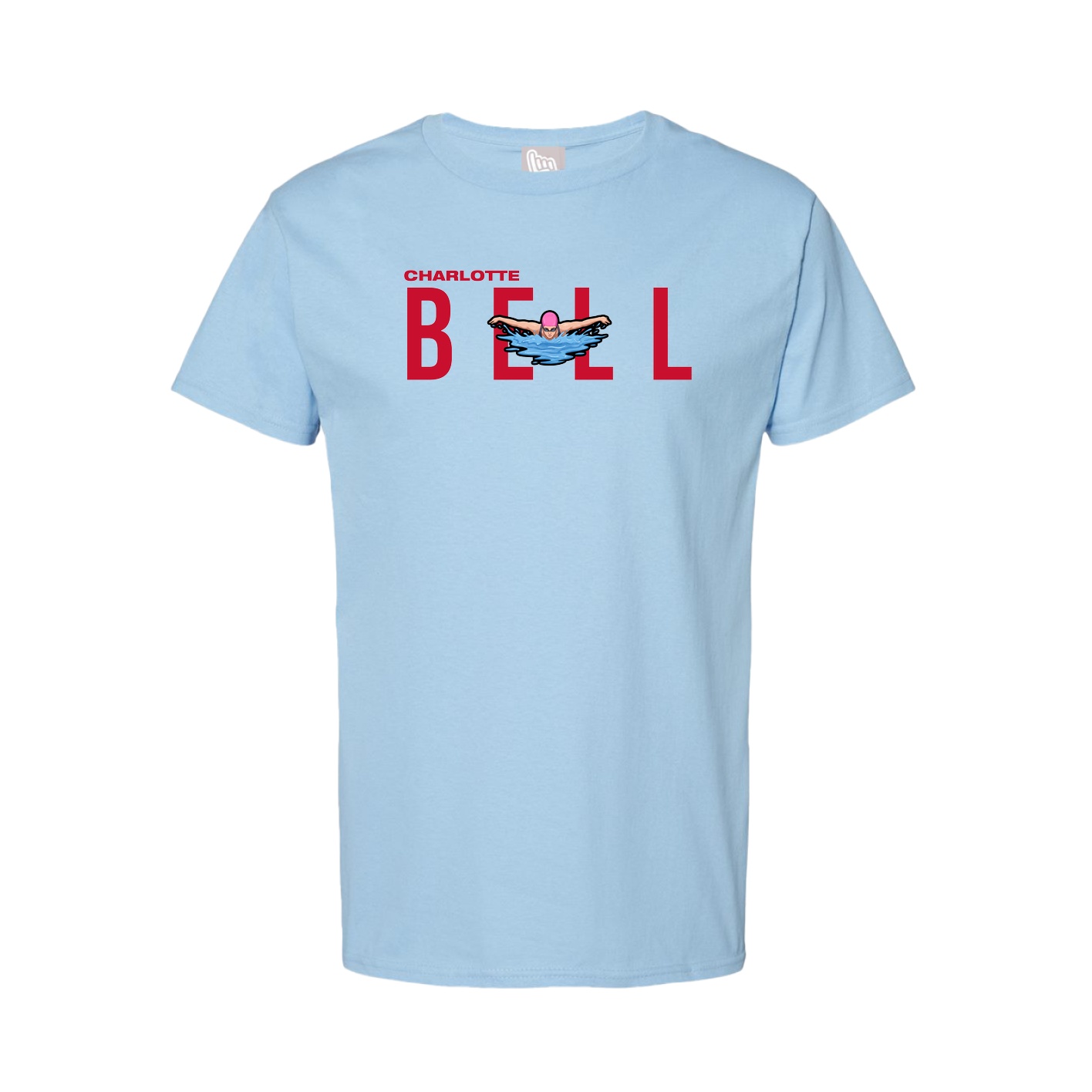 Youth Tee — Player Name in Light Blue