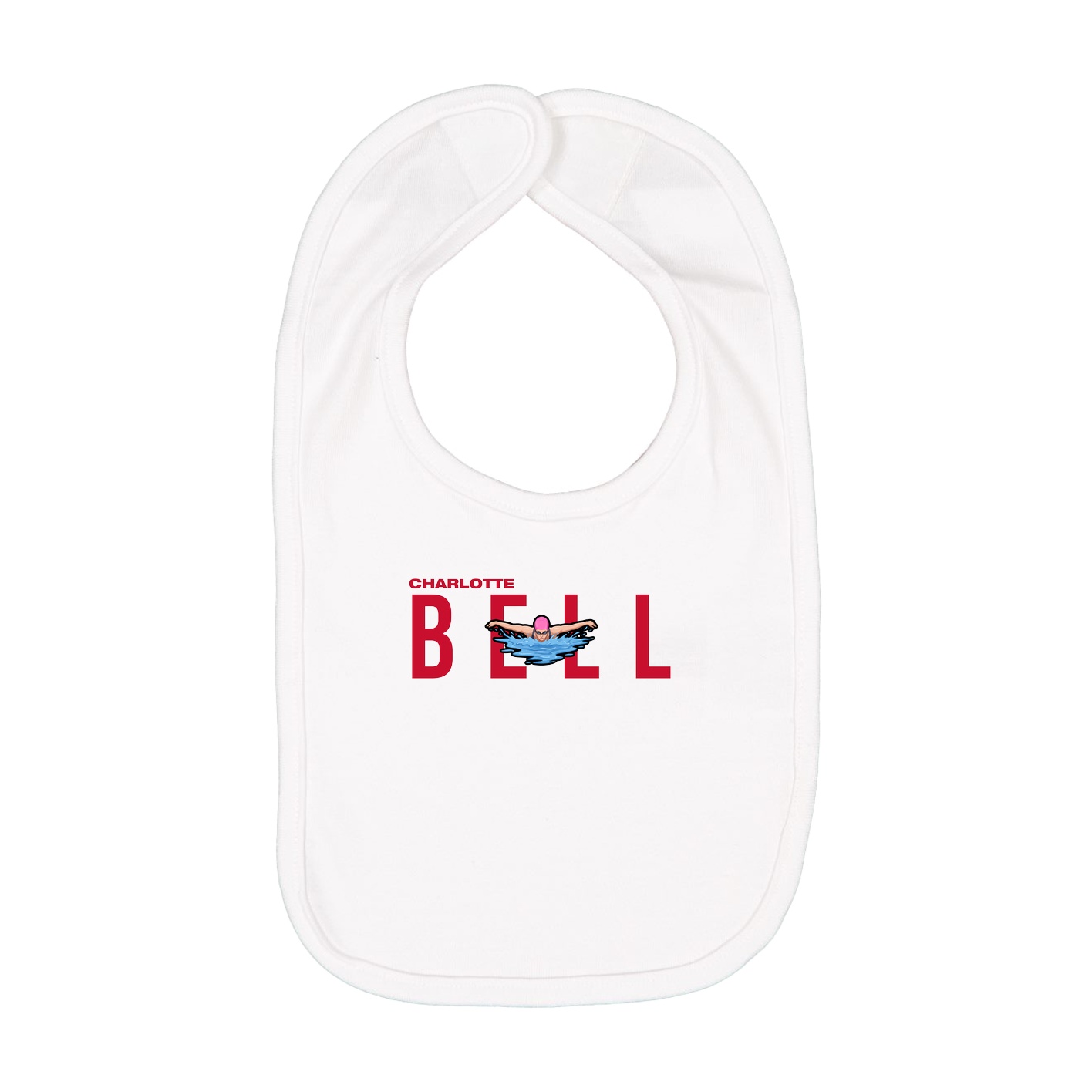 Infant Bib — Player Name in White