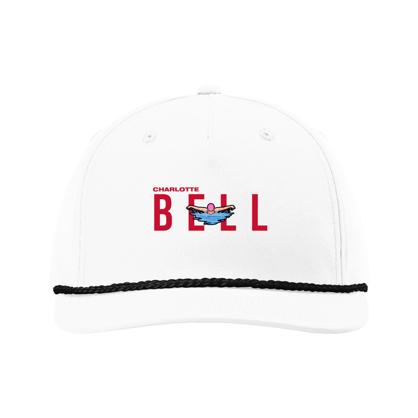 Five-Panel Classic Rope Cap — Player Name in White