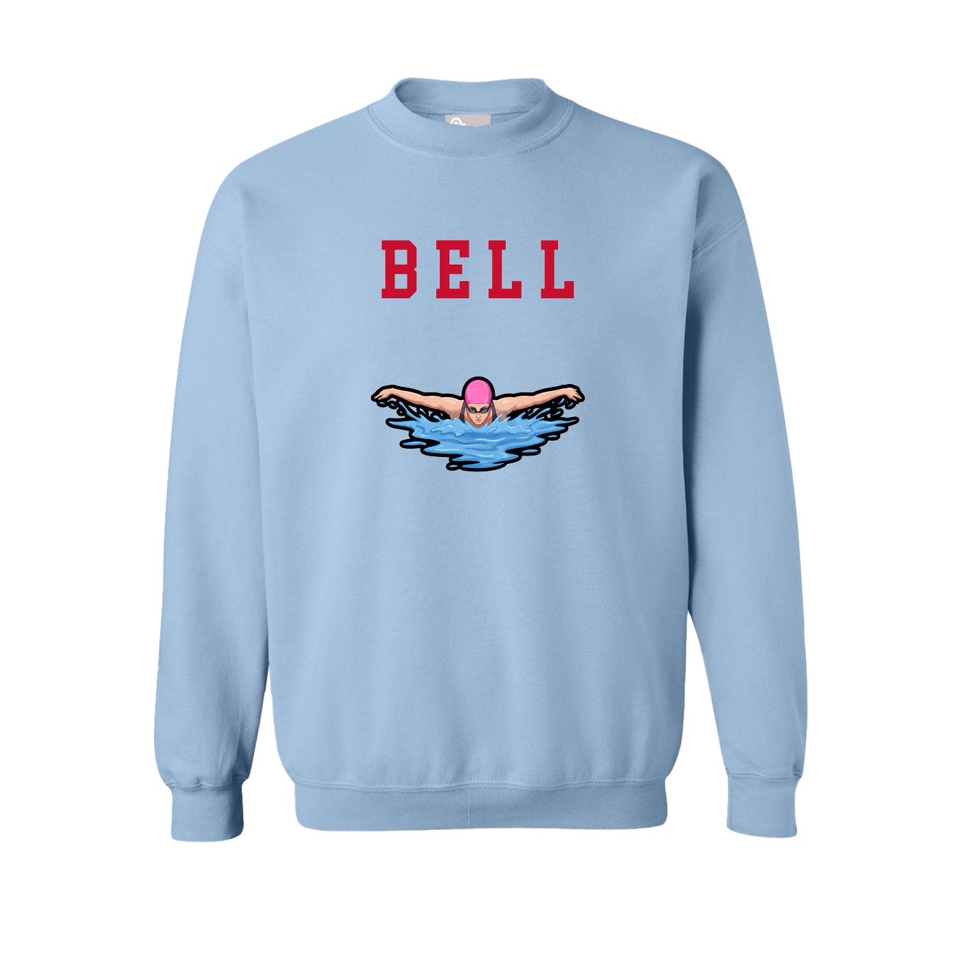 Fleece Crew — Shirsey in Light Blue