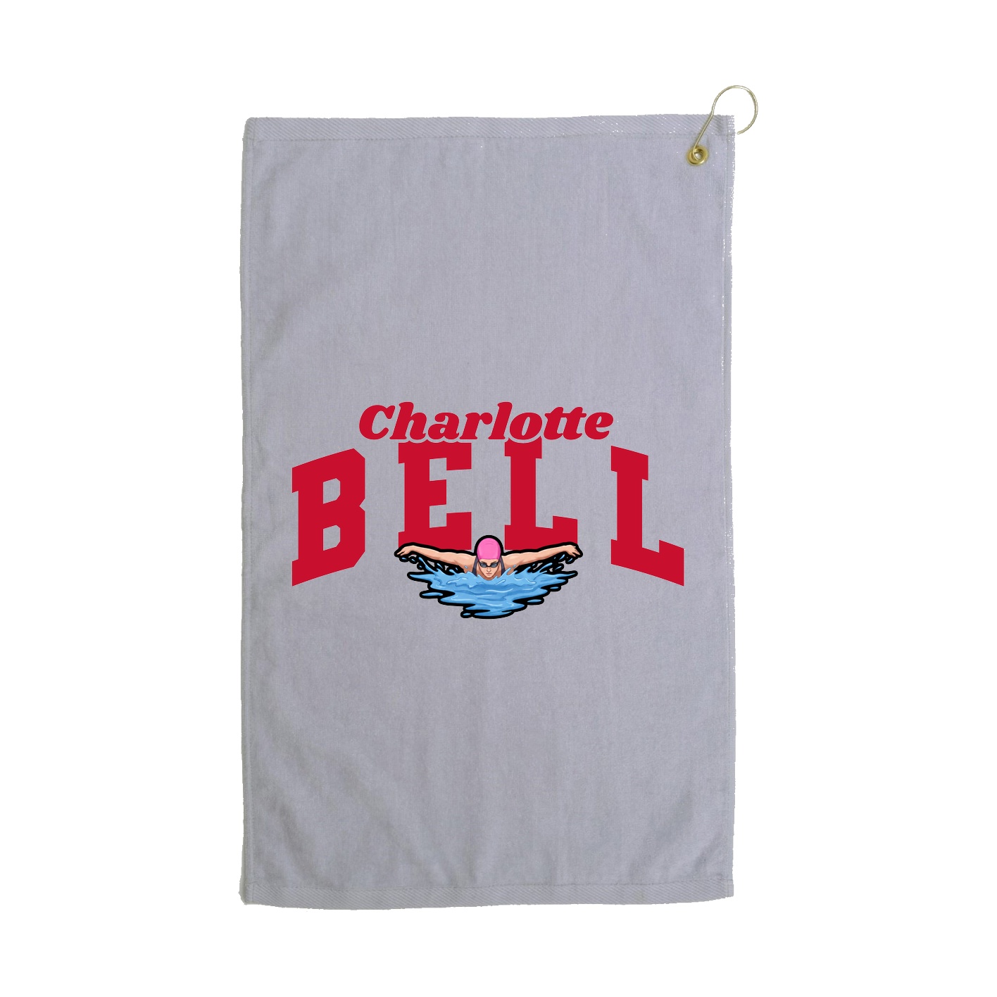 Golf Towel — Signature Arch in Grey