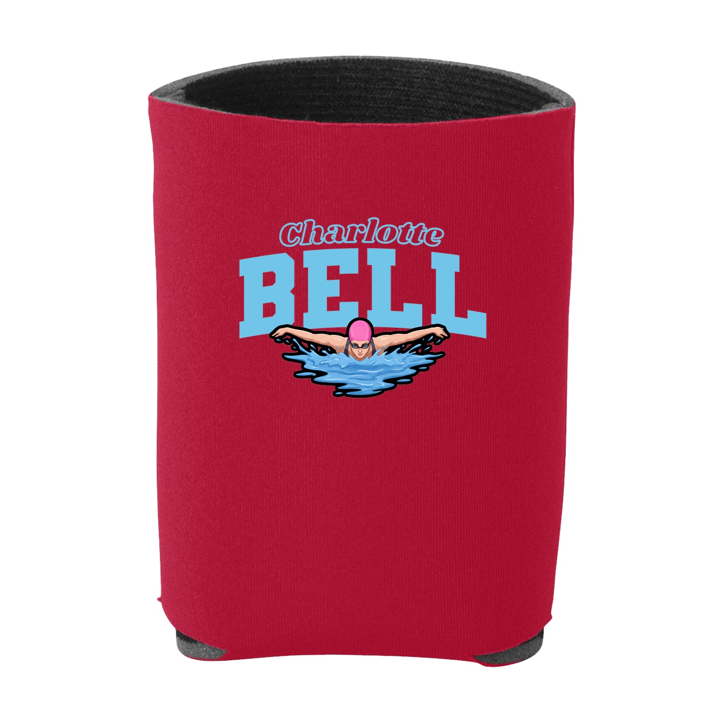Can Holder — Name Arch in Red