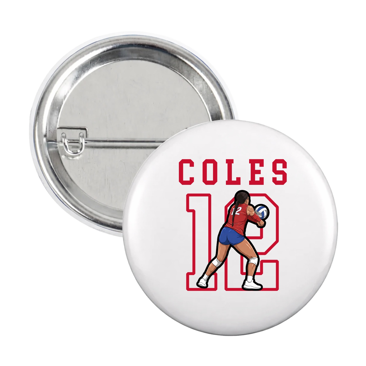 Game Day Button — Shirsey in White
