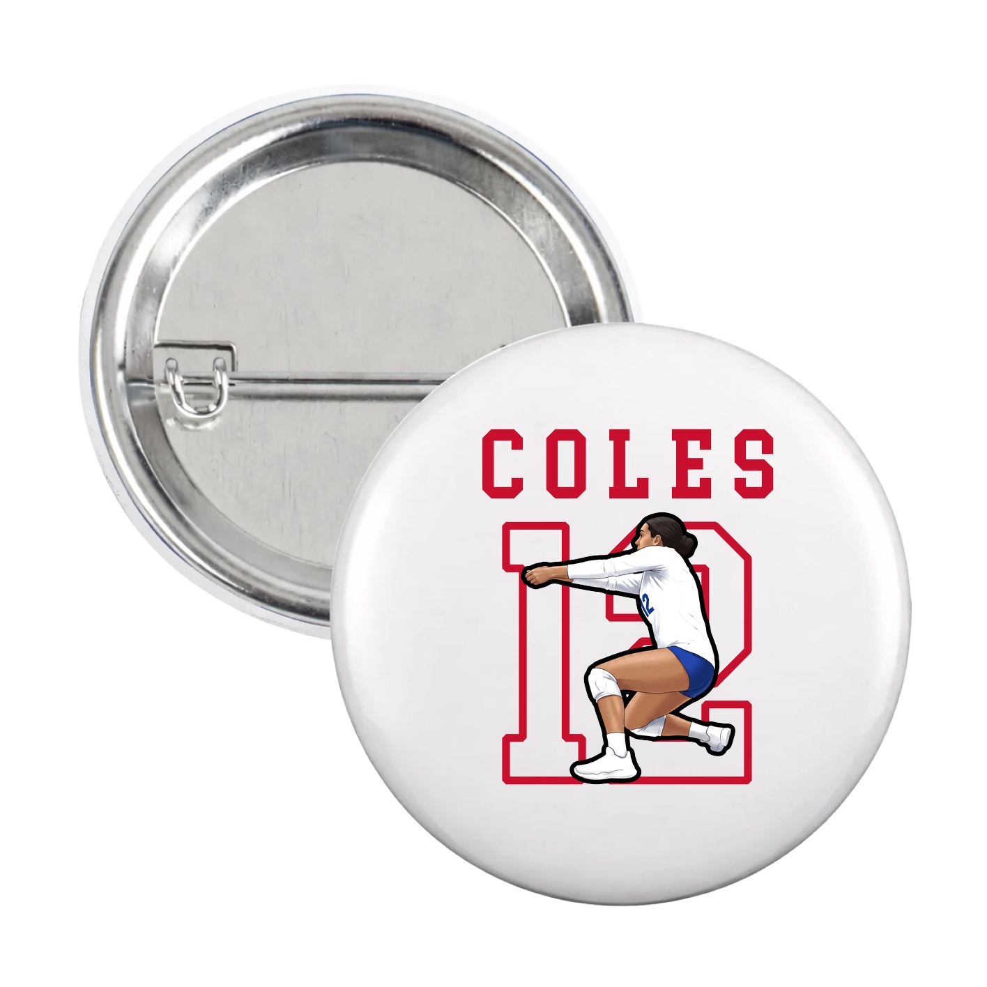 Game Day Button — Shirsey in White