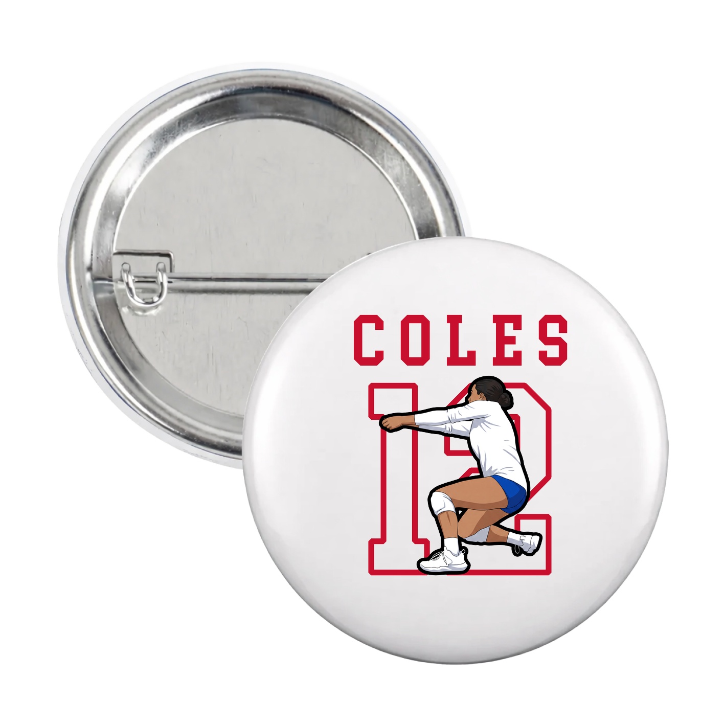 Game Day Button — Shirsey in White