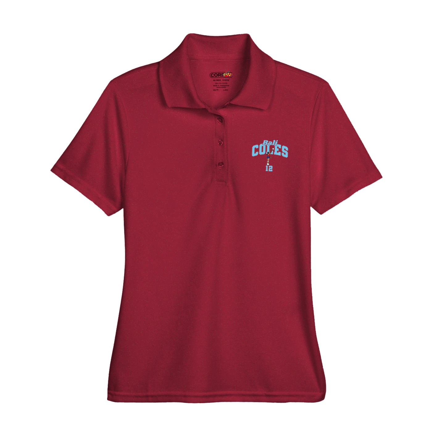 Womens Performance Polo — Signature Arch in Red