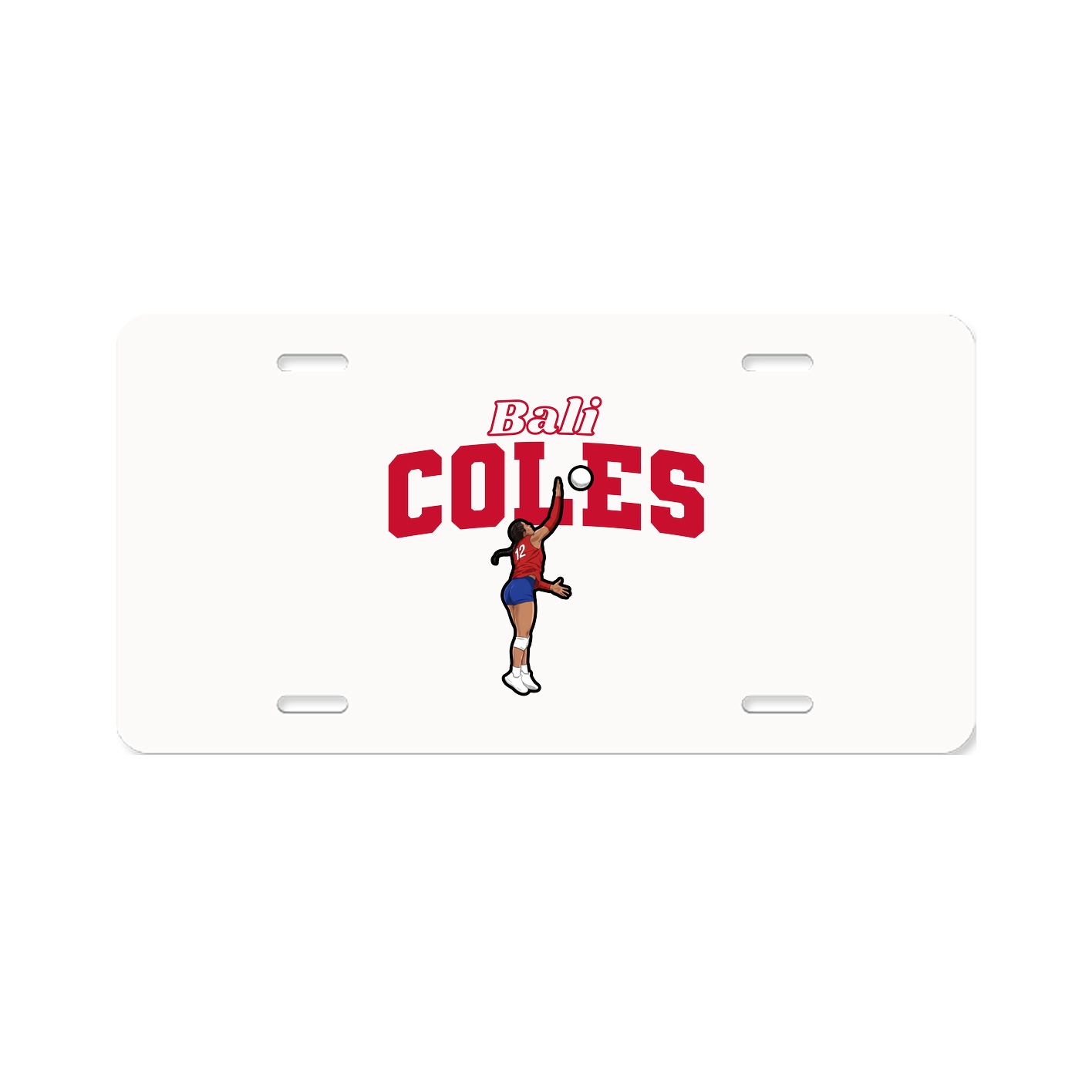 License Plate — Name Arch in Classic