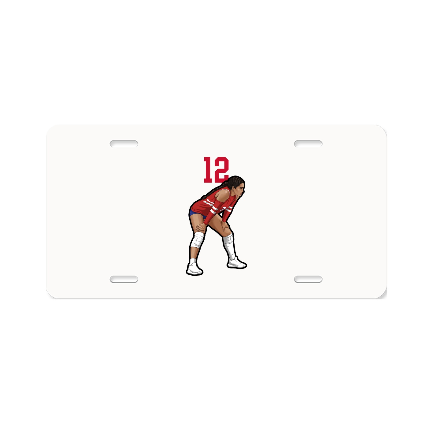 License Plate — Number Top in Classic