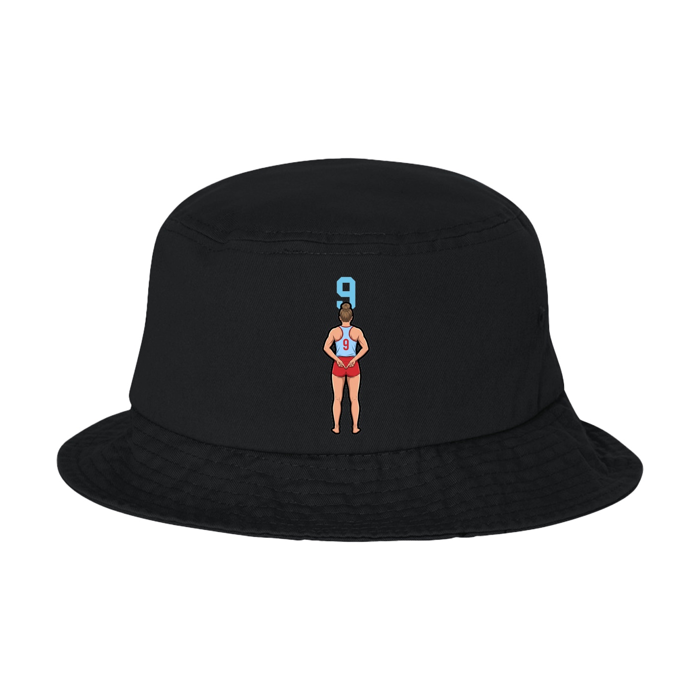 Bucket Cap — Number Top in Black