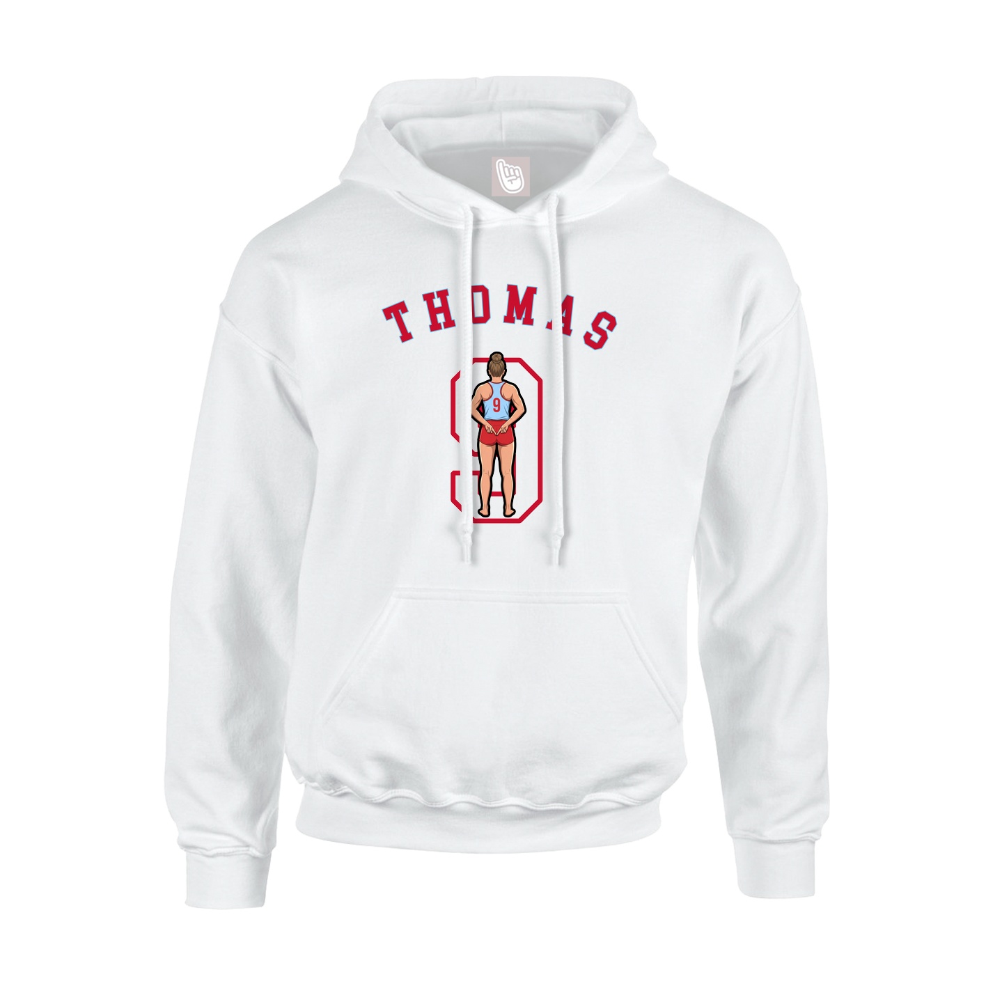 Youth Hoodie — Shirsey Arch in White