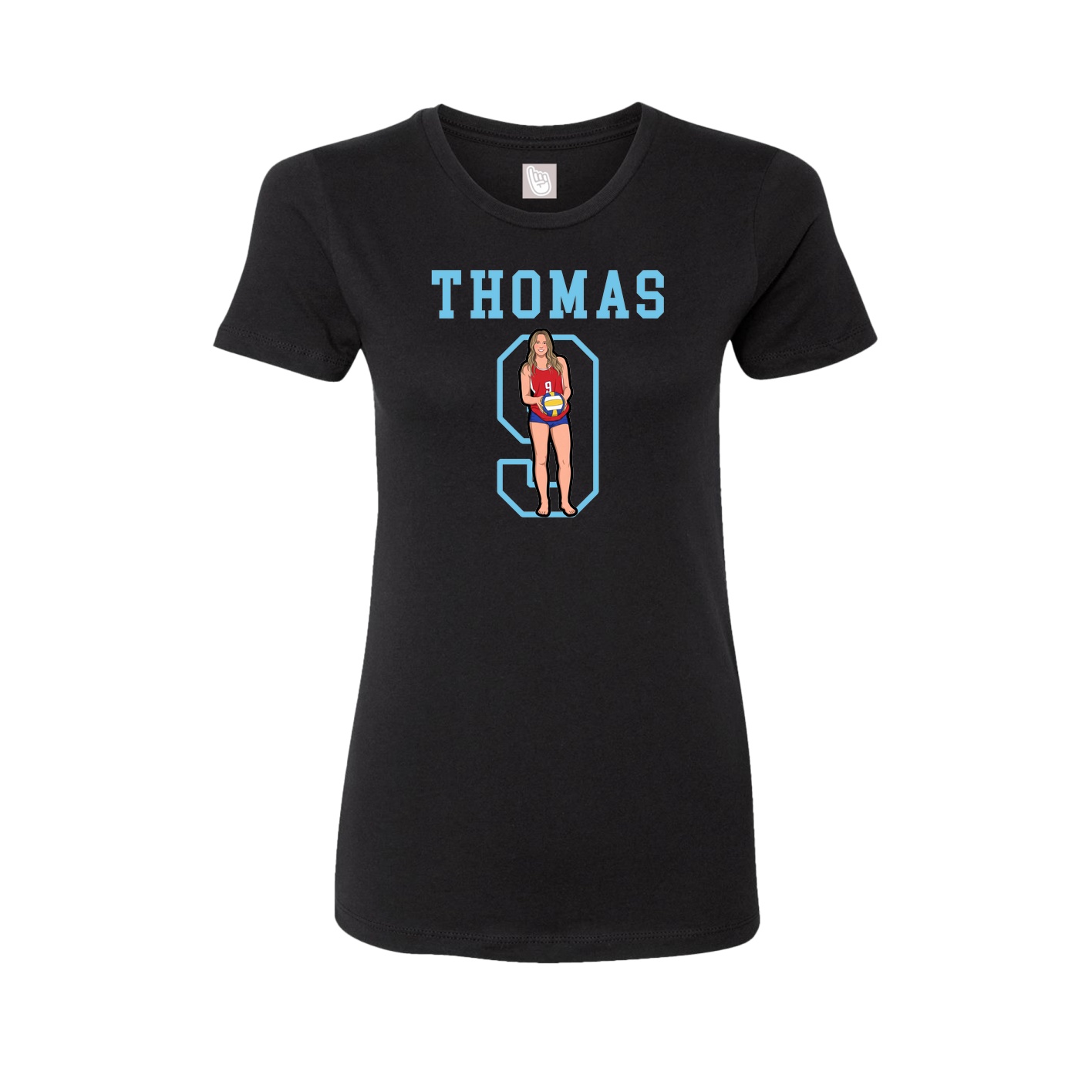 Fitted Women's Tee — Shirsey in Black