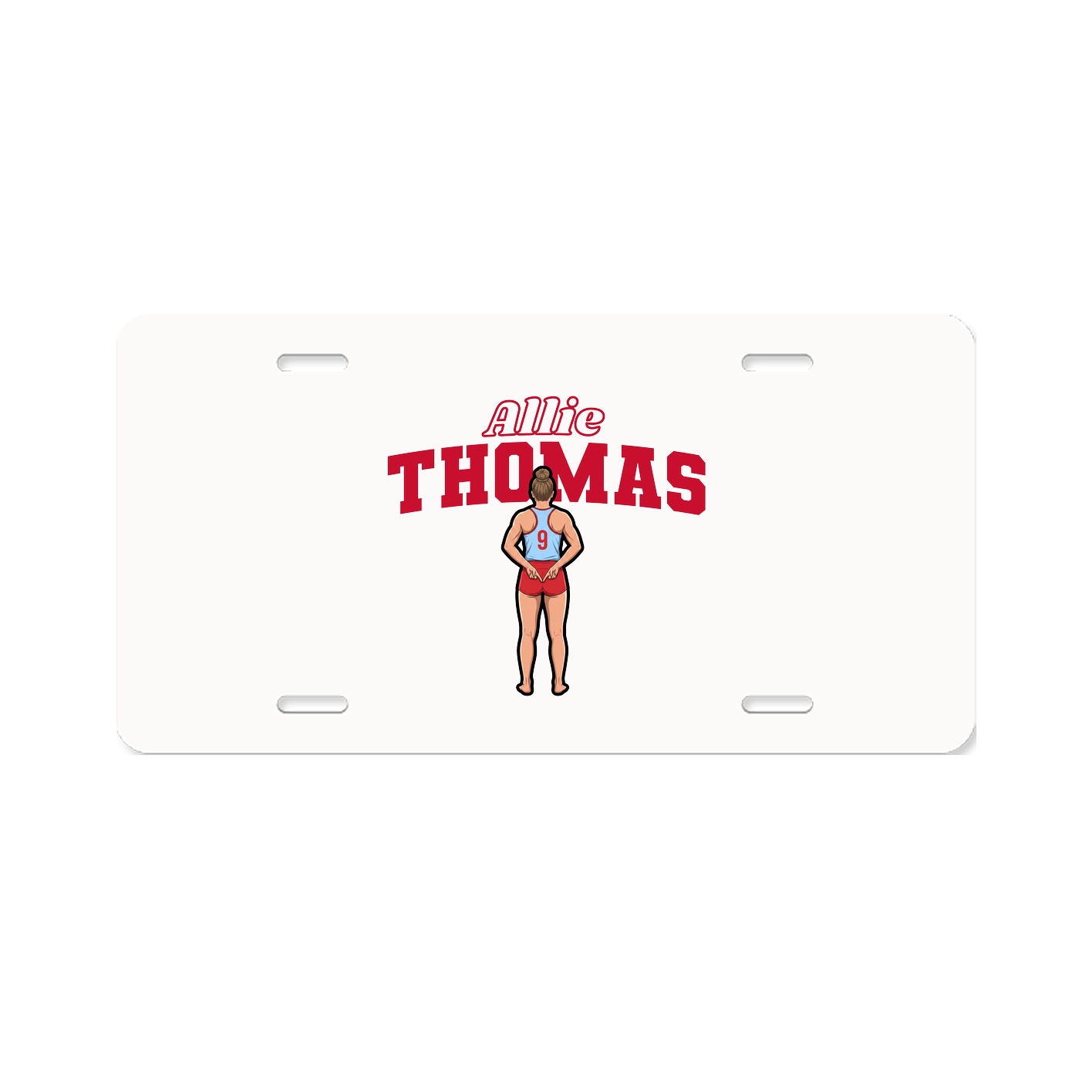 License Plate — Name Arch in Classic