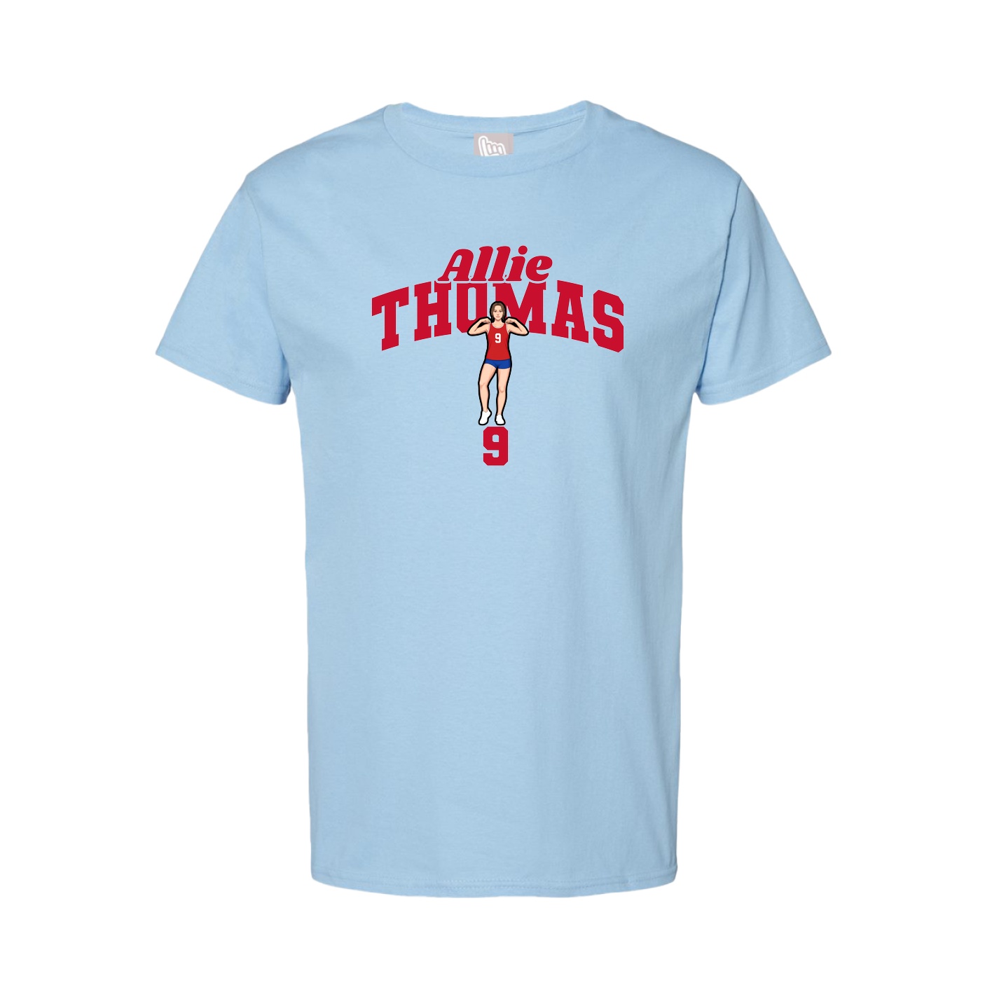 Tee — Signature Arch in Light Blue